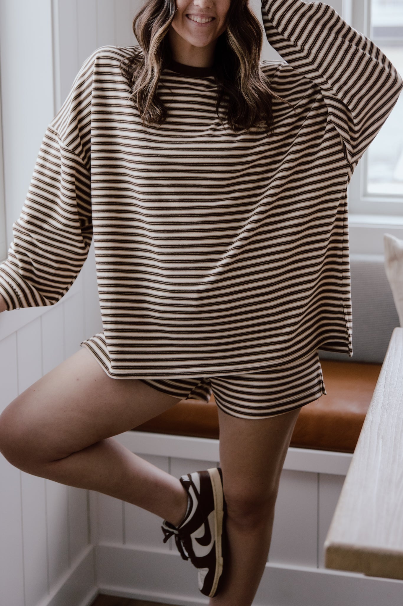 Brushed Up Crew | Vintage Striped