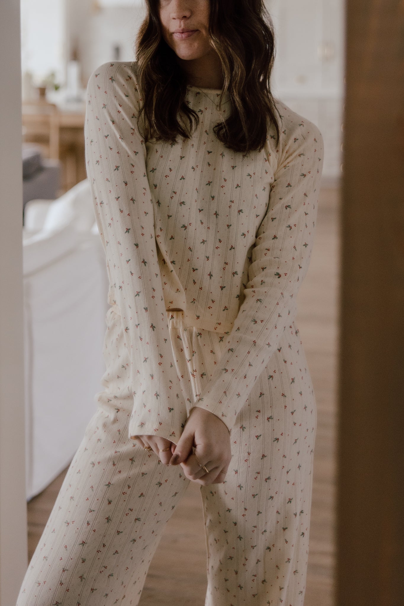 Kris Pointelle Long Sleeve Top