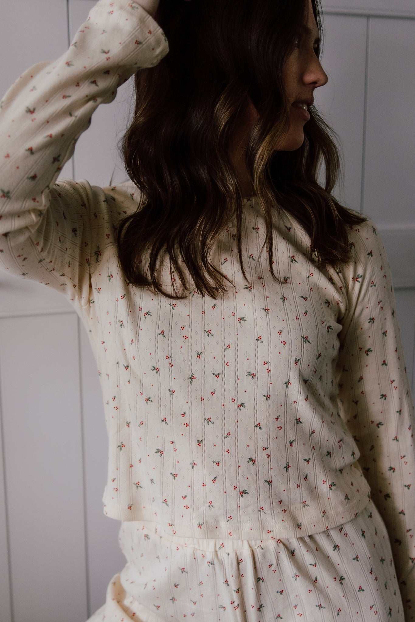 Kris Pointelle Long Sleeve Top