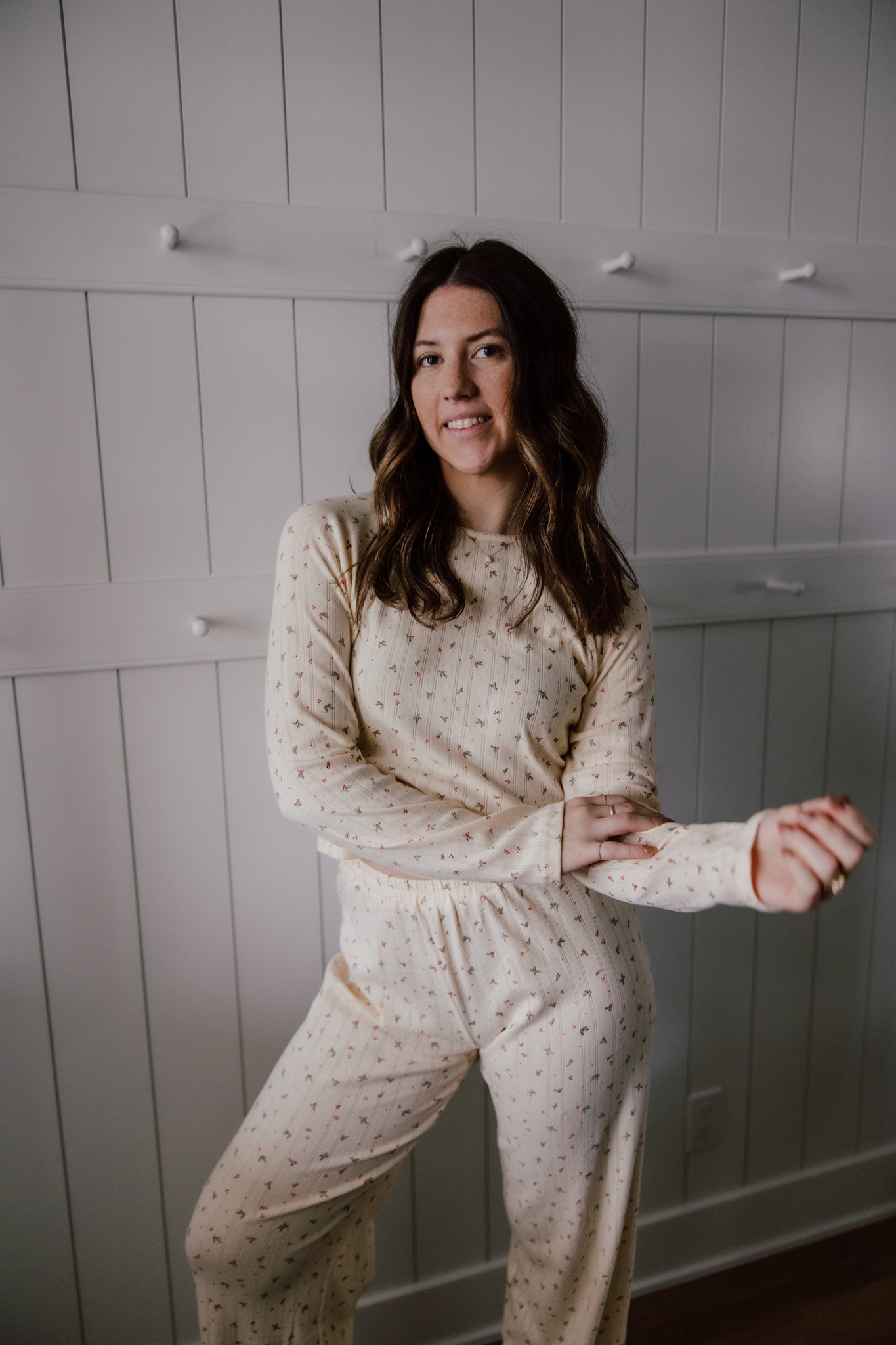 Kris Pointelle Long Sleeve Top