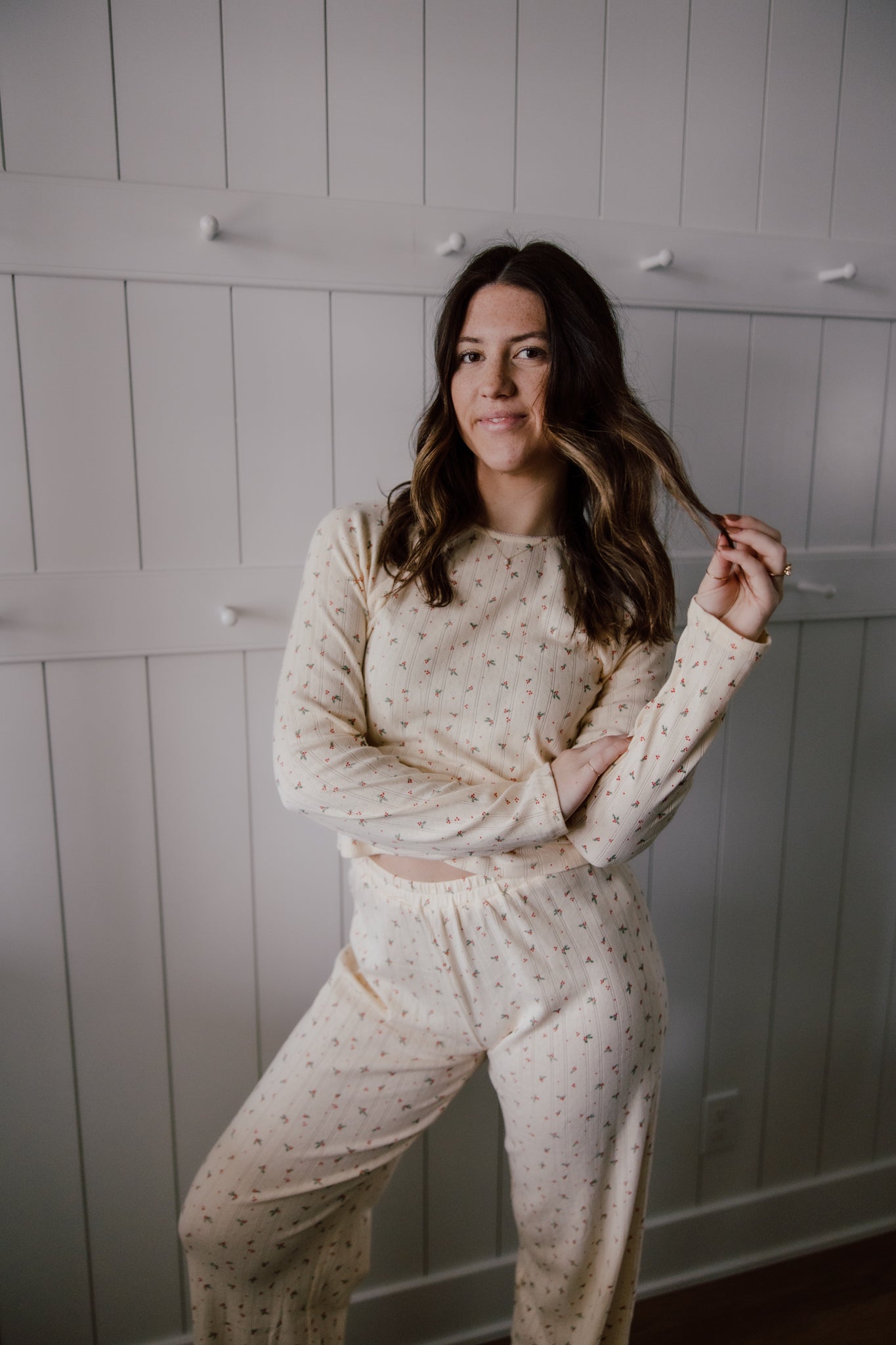 Kris Pointelle Long Sleeve Top