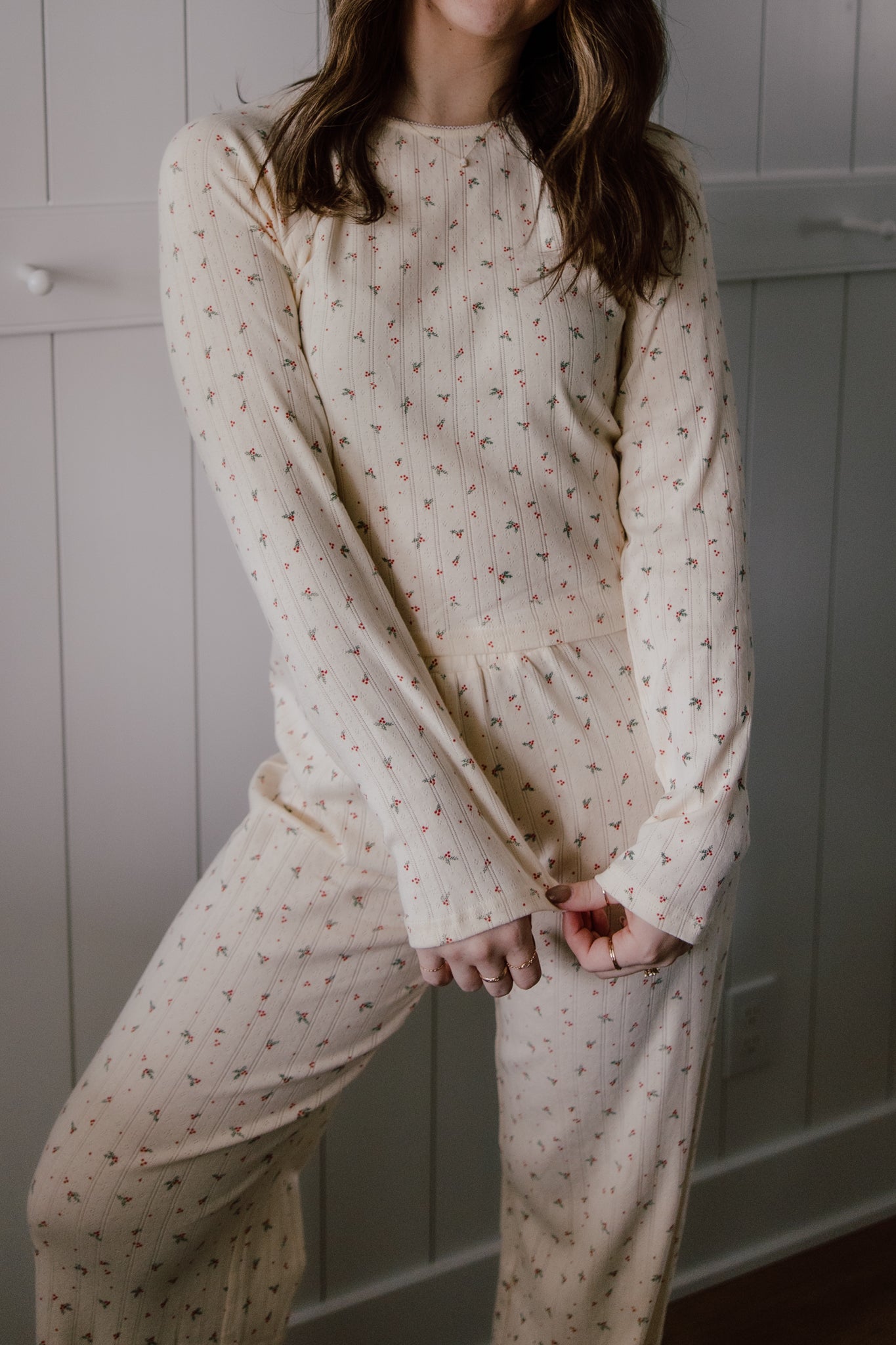 Kris Pointelle Long Sleeve Top