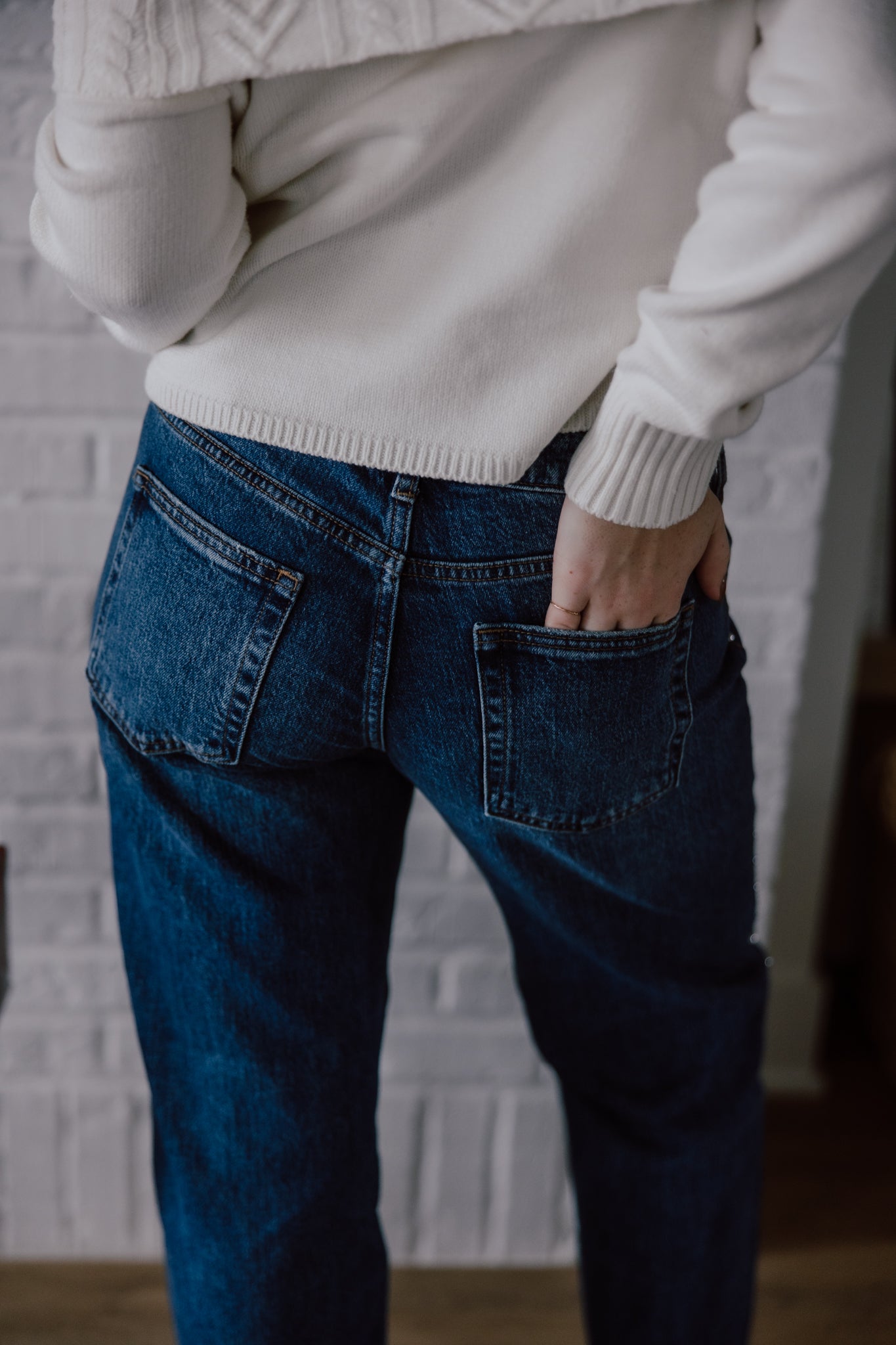 Low Rise Studded Baggy Jeans