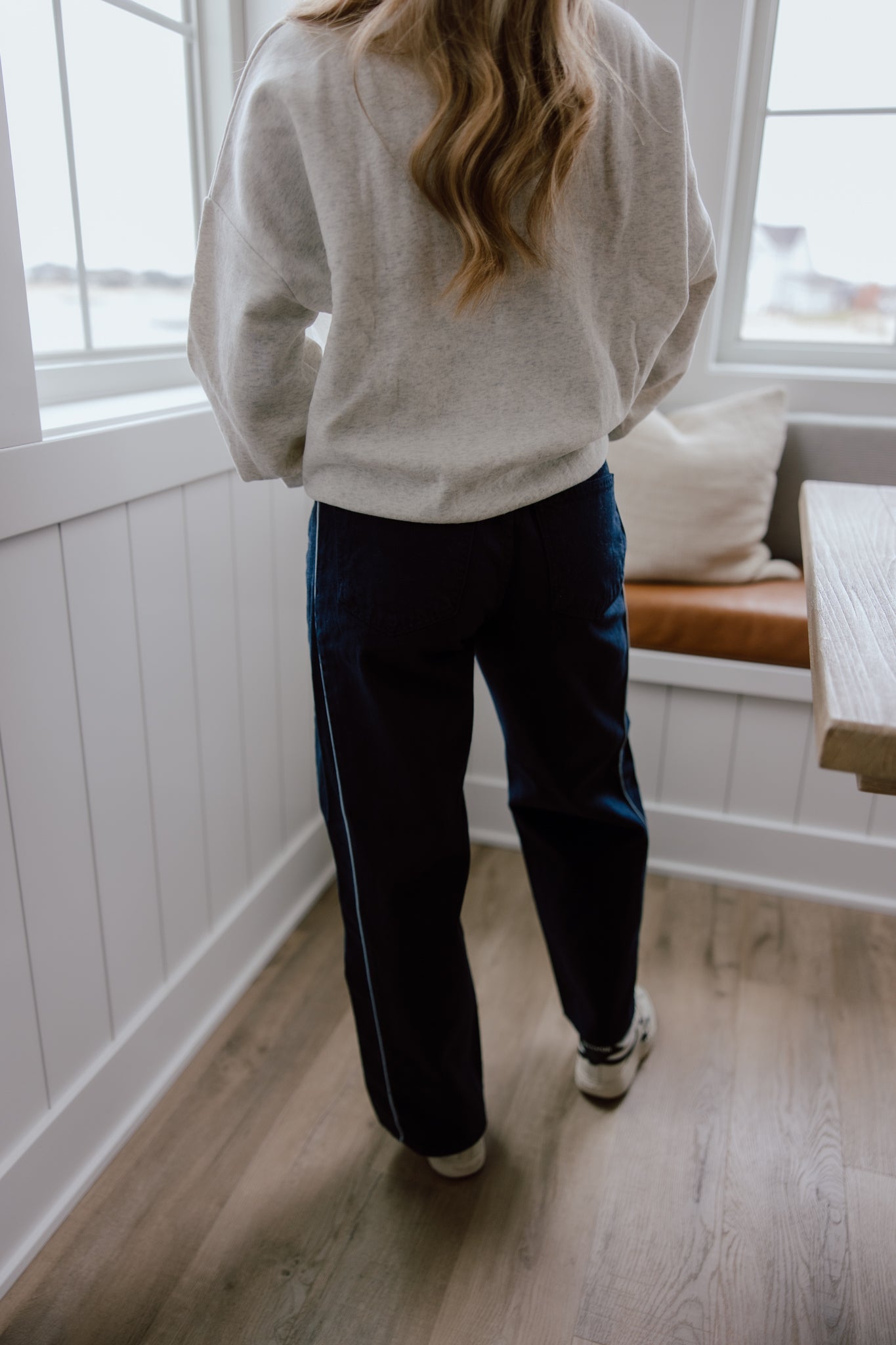 Barrel Jean Twist | Navy