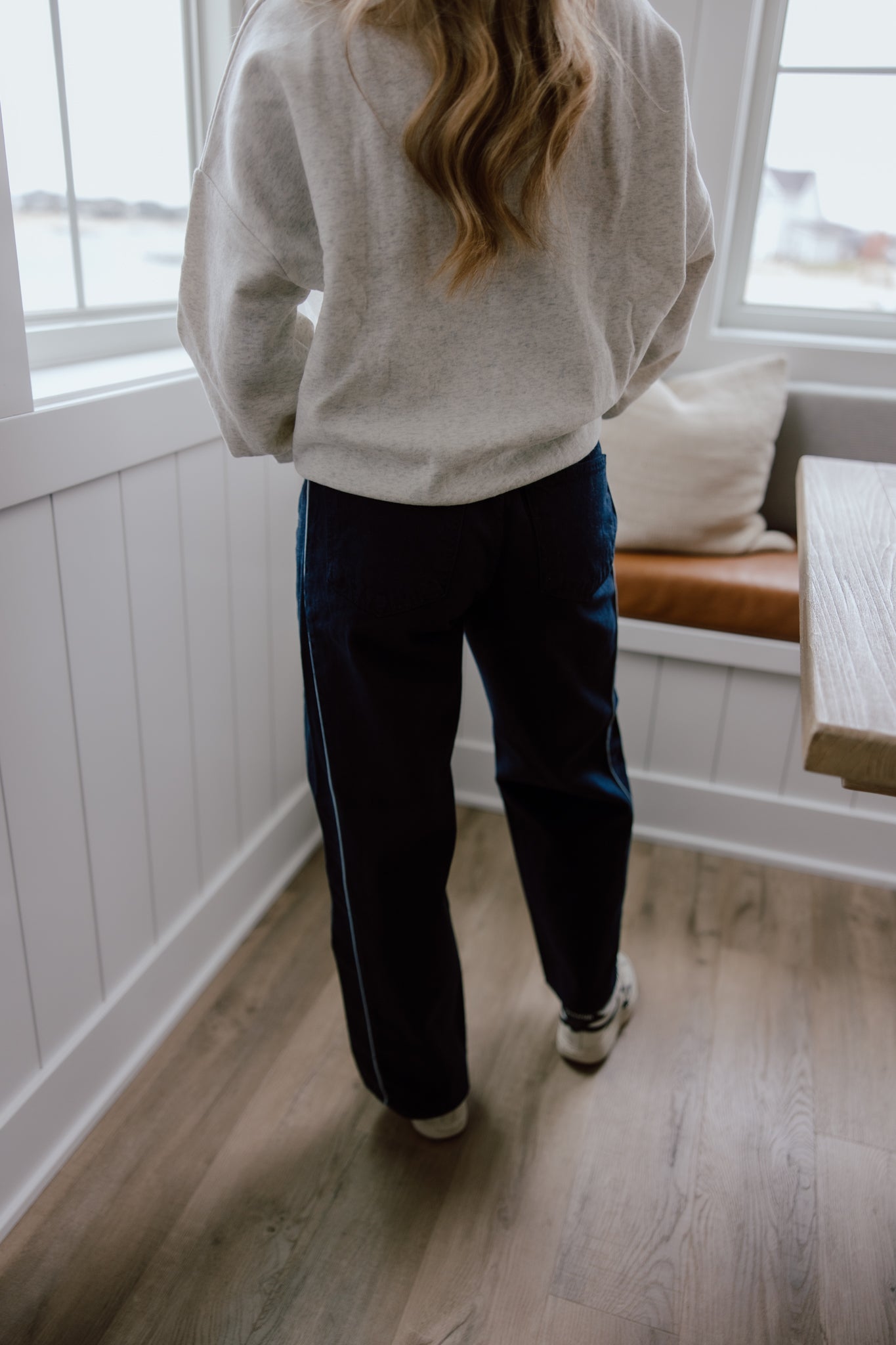 Barrel Jean Twist | Navy