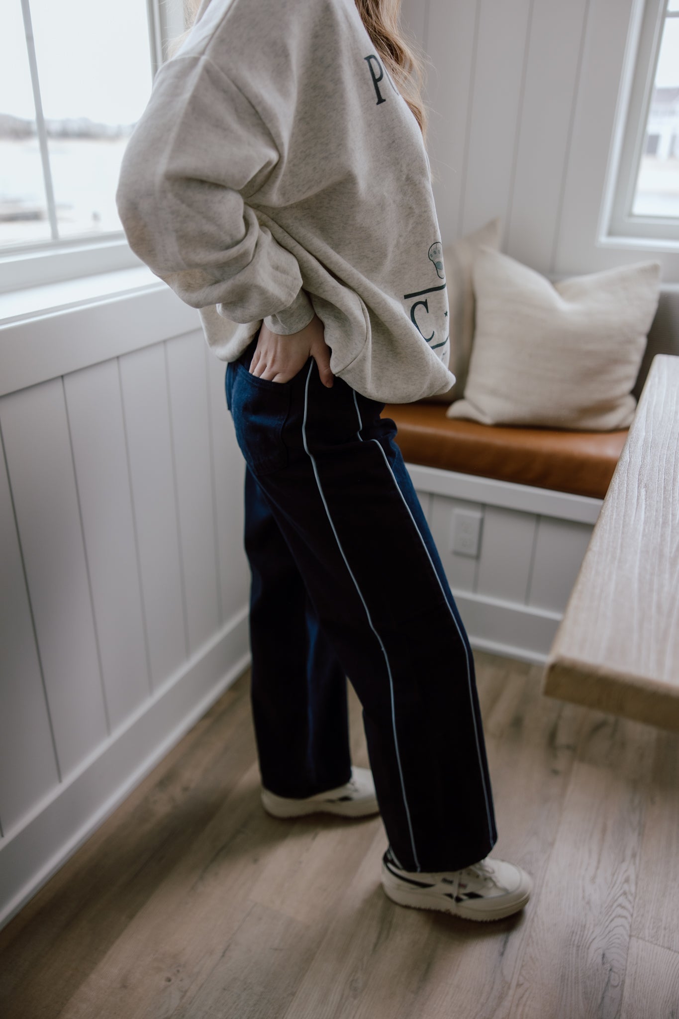 Barrel Jean Twist | Navy