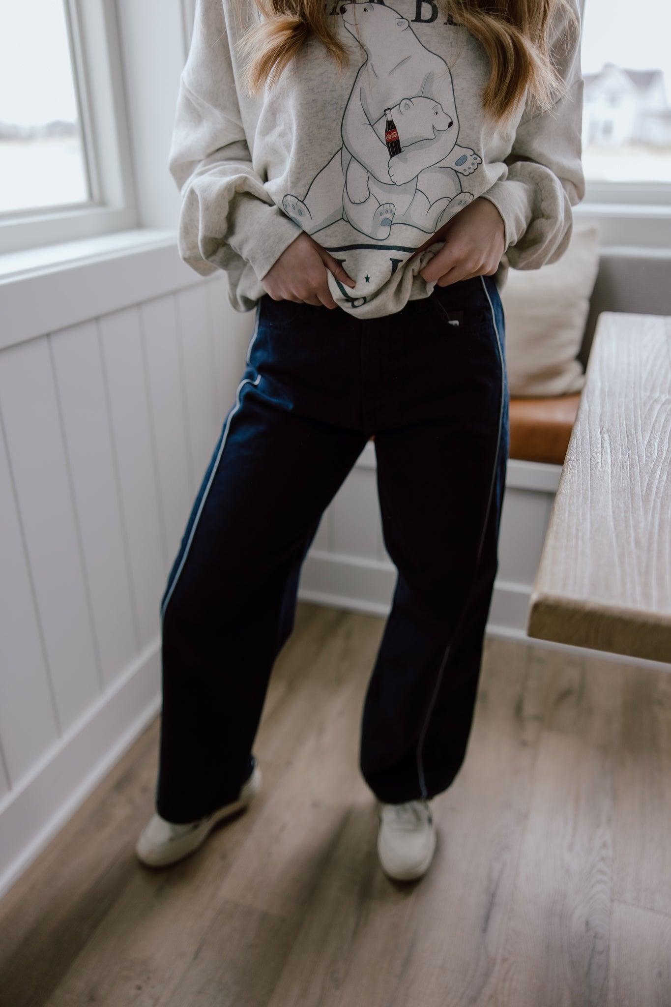 Barrel Jean Twist | Navy