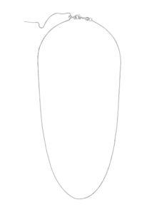 Initial Bar Silver Adjustable Chain