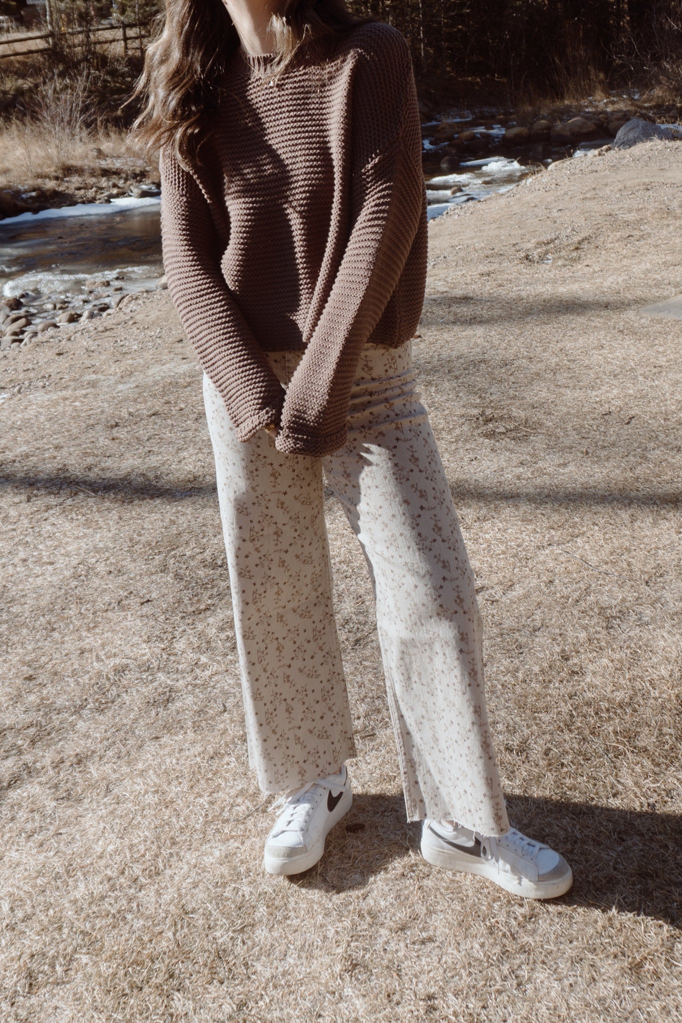 Leon Straight Leg Pants | Brown Floral