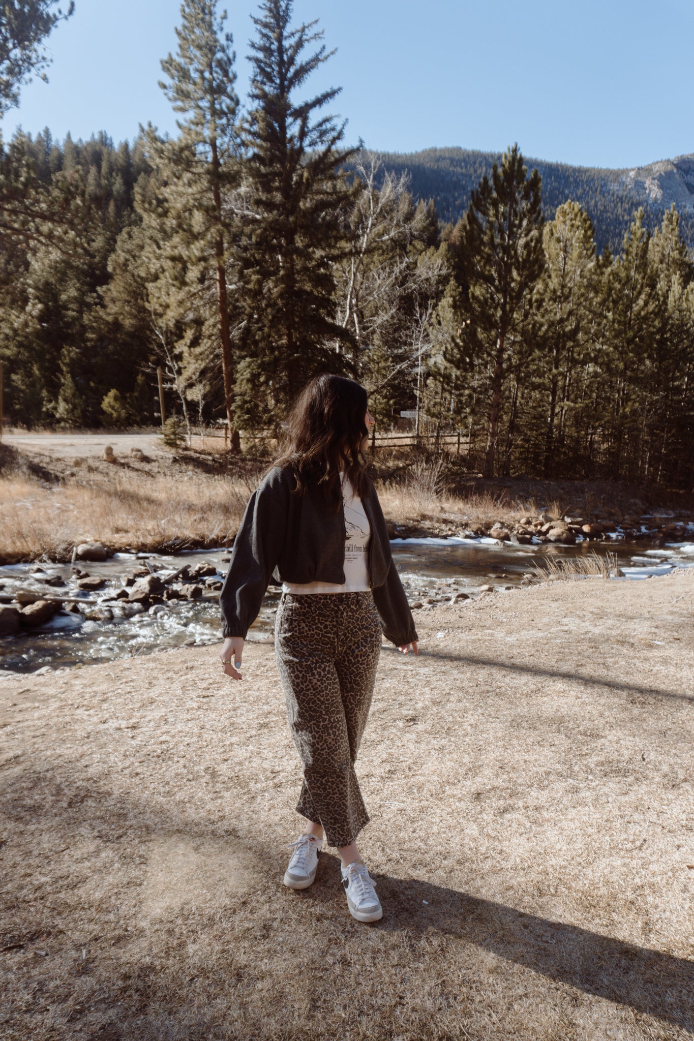 Chanel Leopard Barrel Jeans