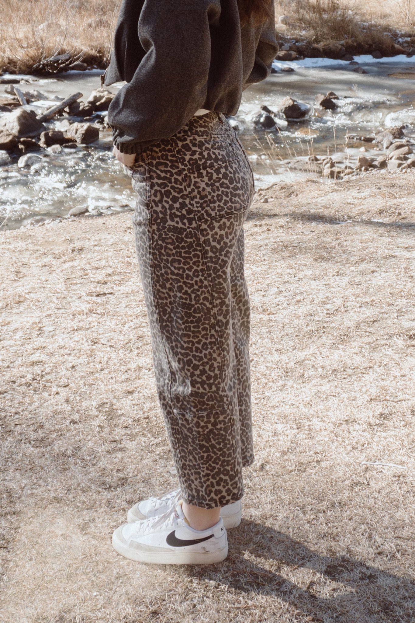 Chanel Leopard Barrel Jeans