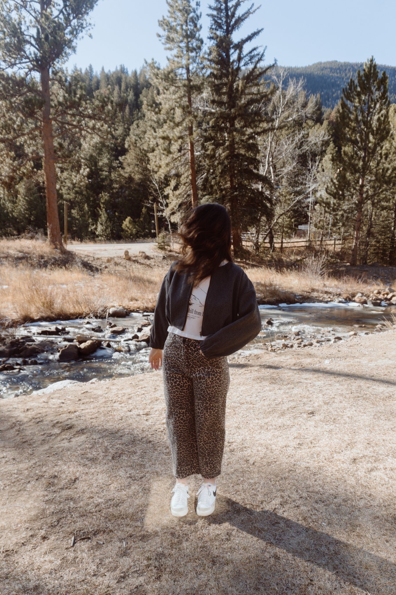 Chanel Leopard Barrel Jeans