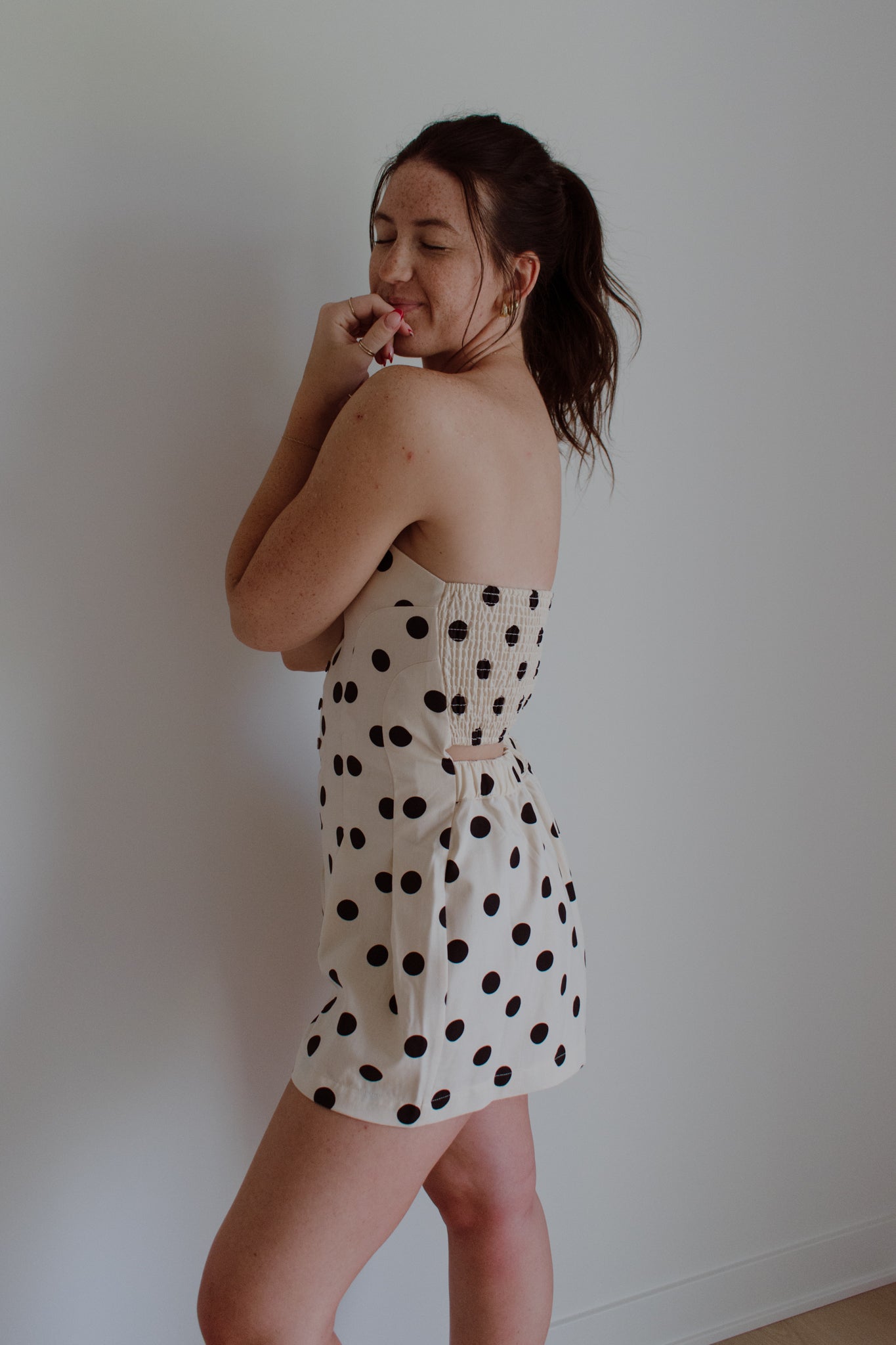 Raleigh Polka Dot Romper