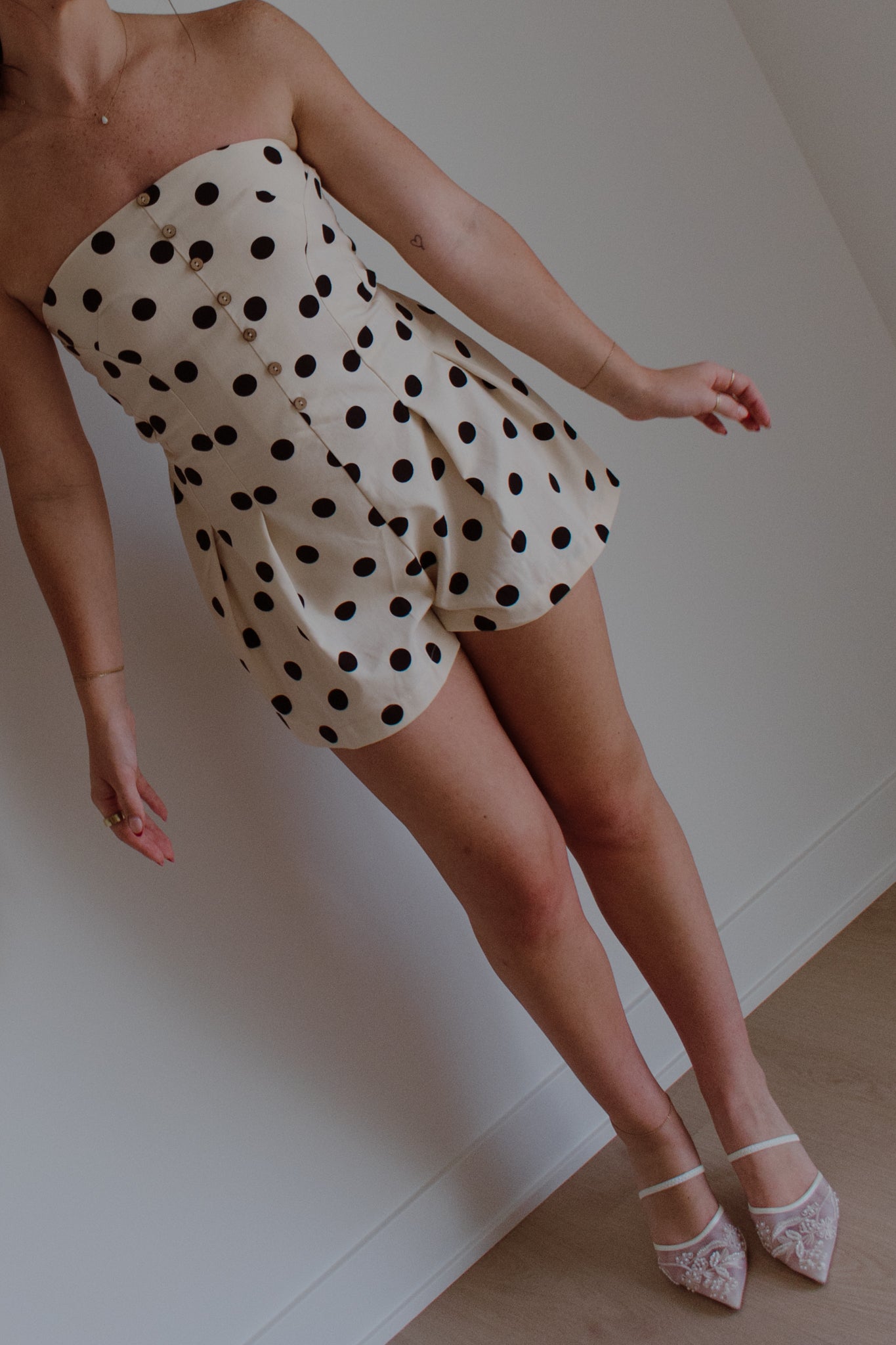 Raleigh Polka Dot Romper