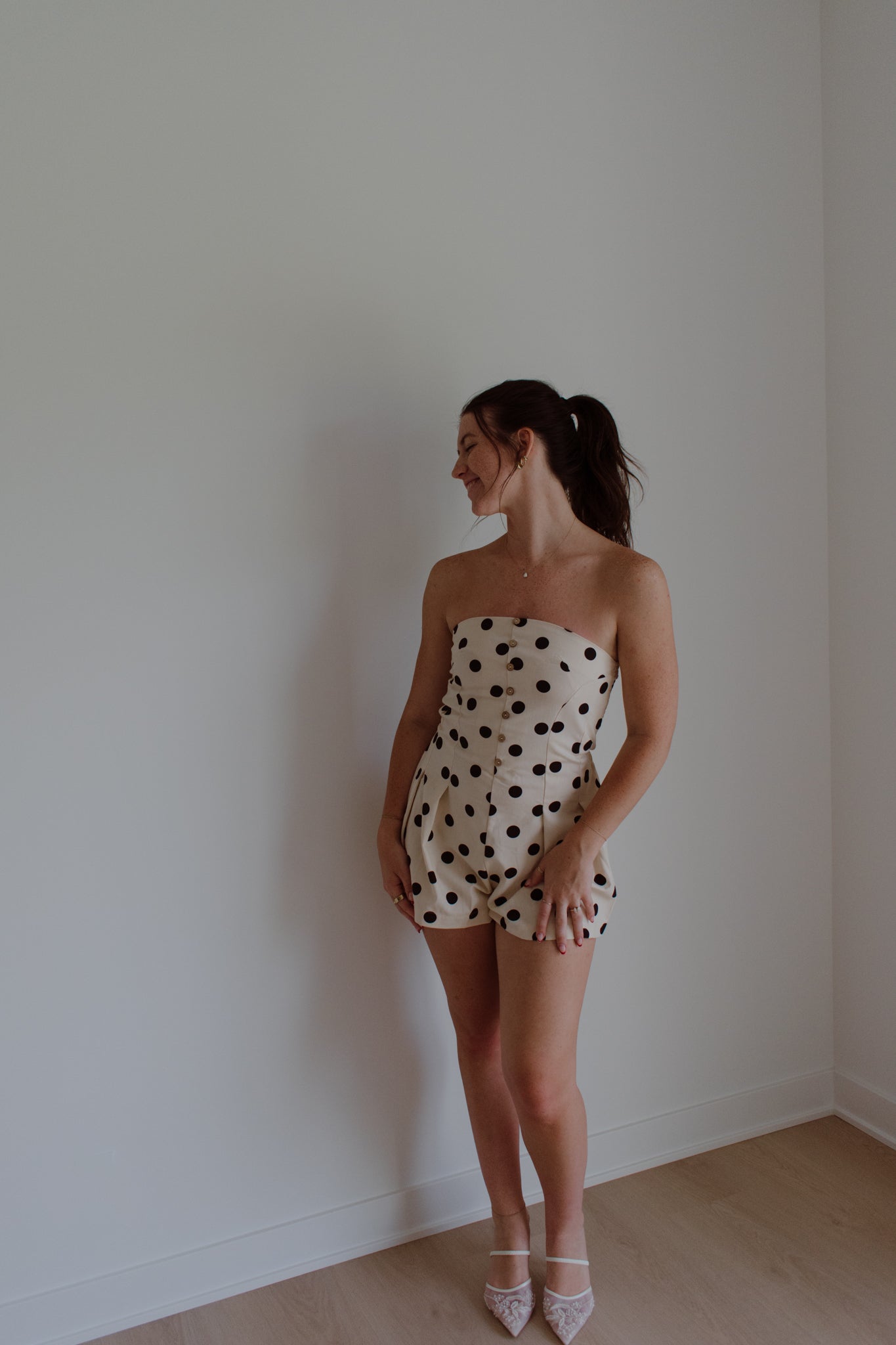 Raleigh Polka Dot Romper