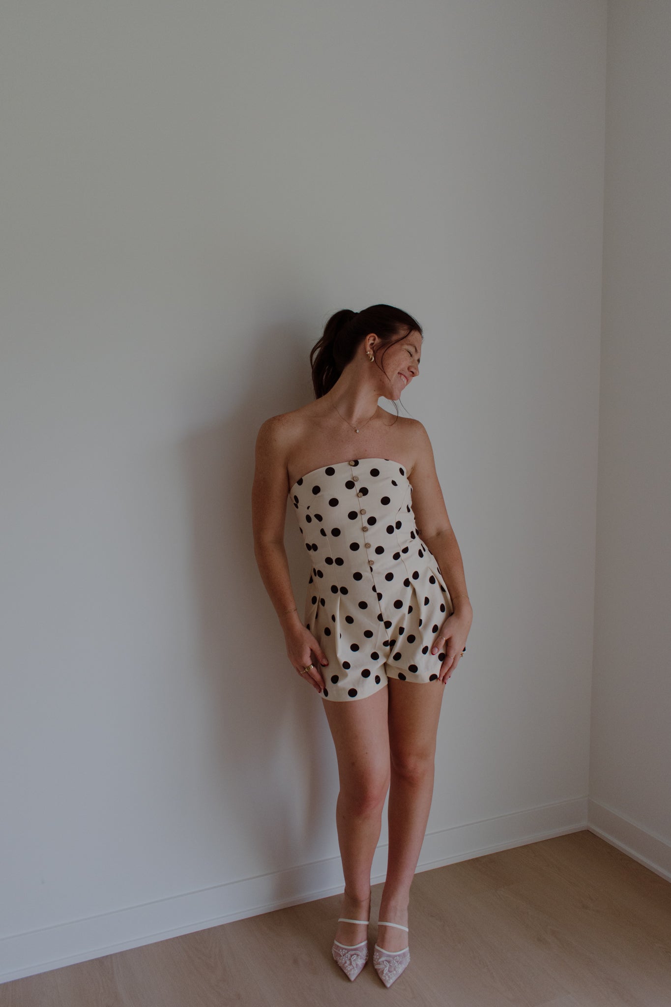 Raleigh Polka Dot Romper