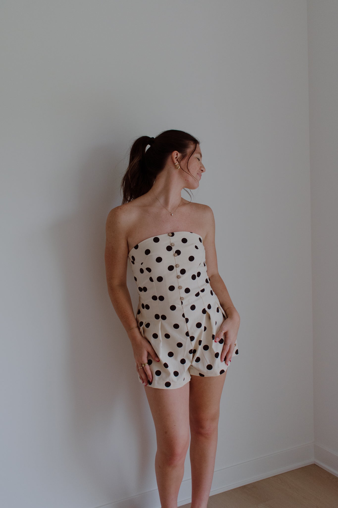 Raleigh Polka Dot Romper