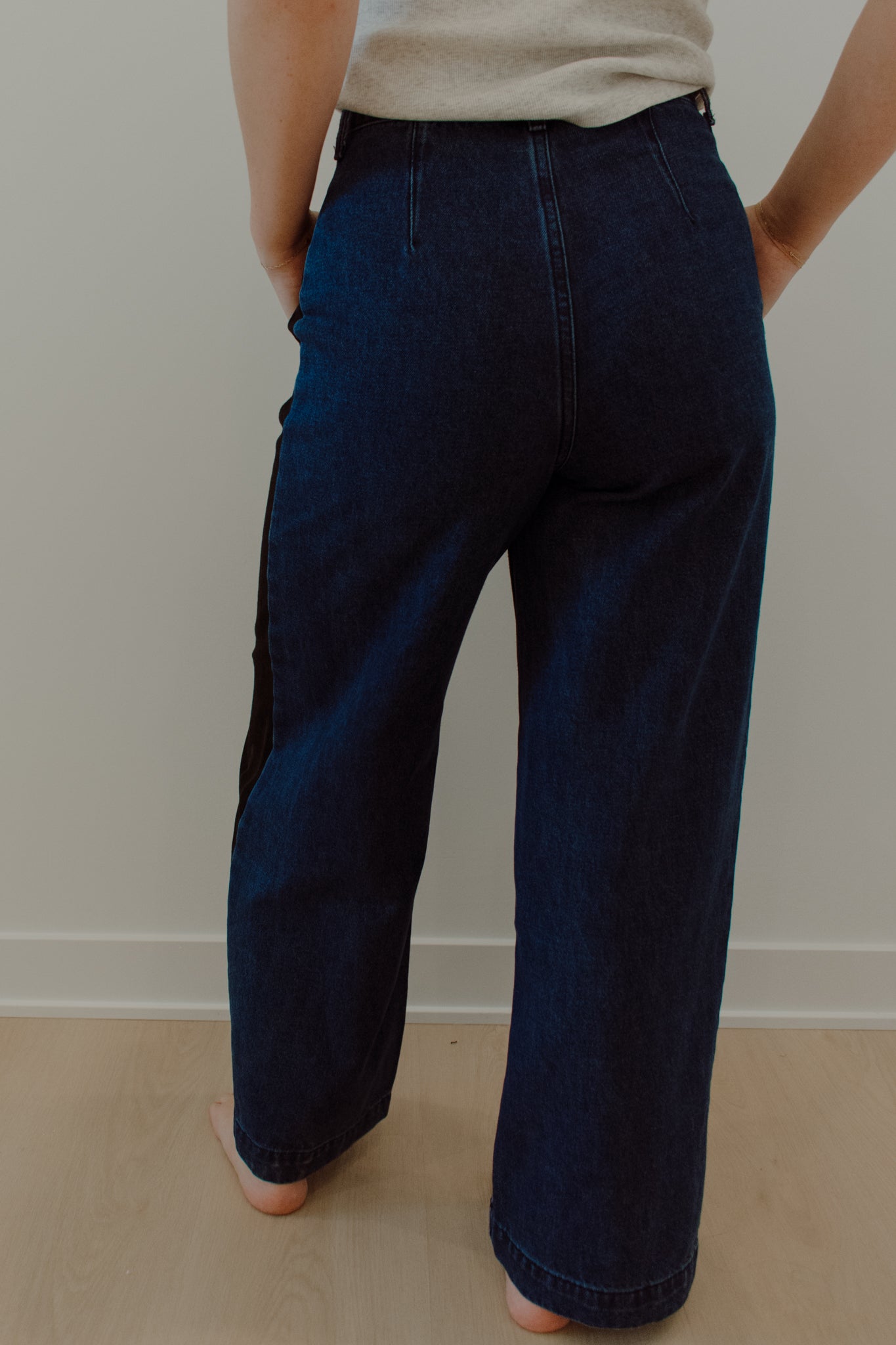 Linden Contrast Denim Pants