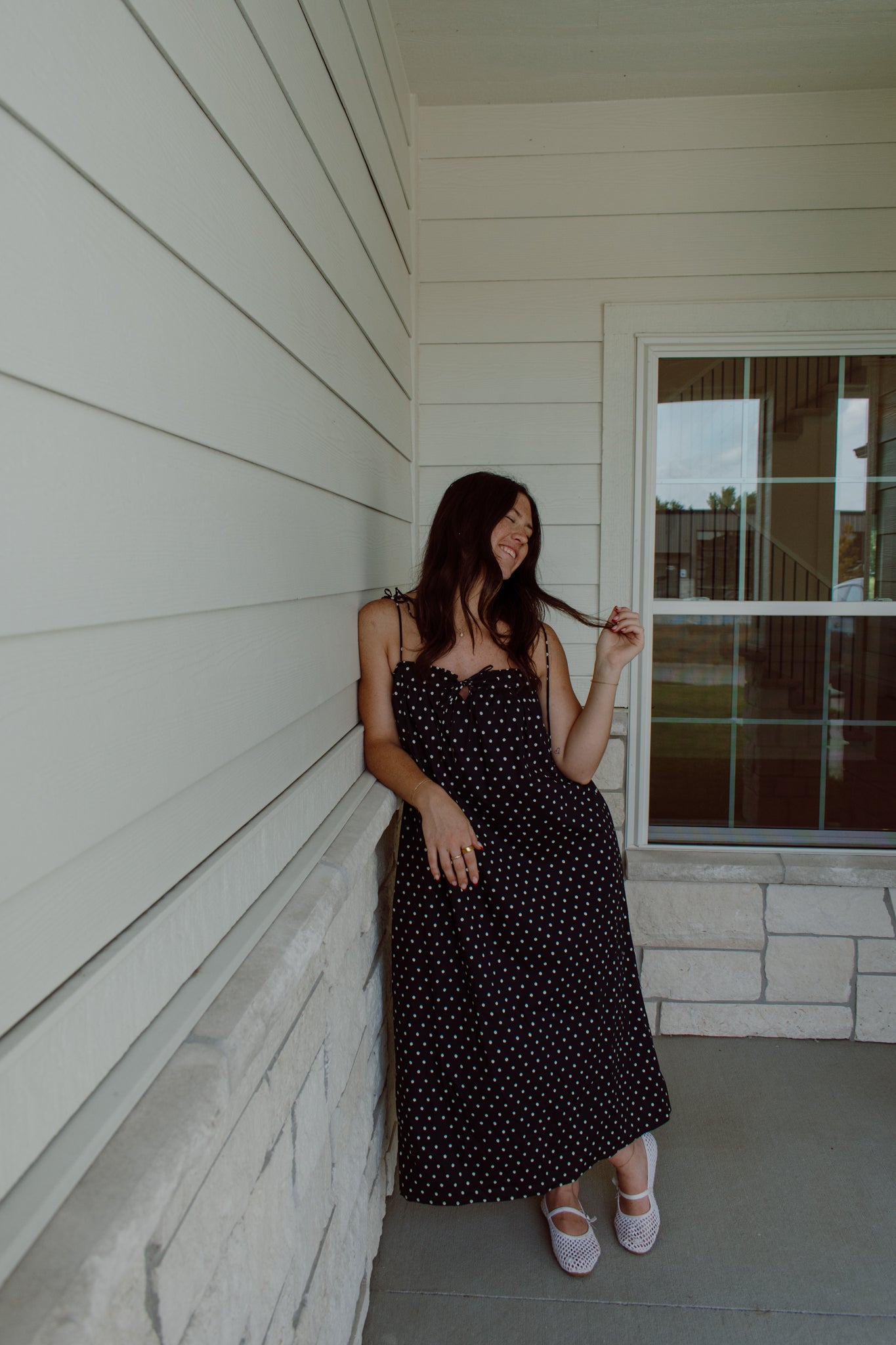 Polka Dot Midi Dress