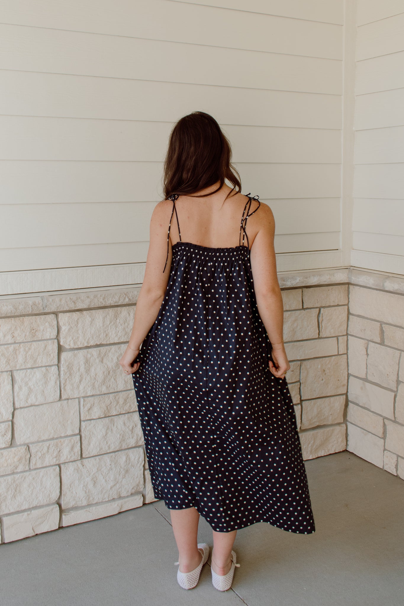 Polka Dot Midi Dress
