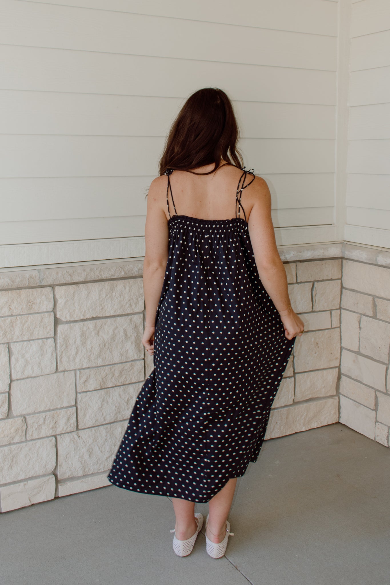 Polka Dot Midi Dress