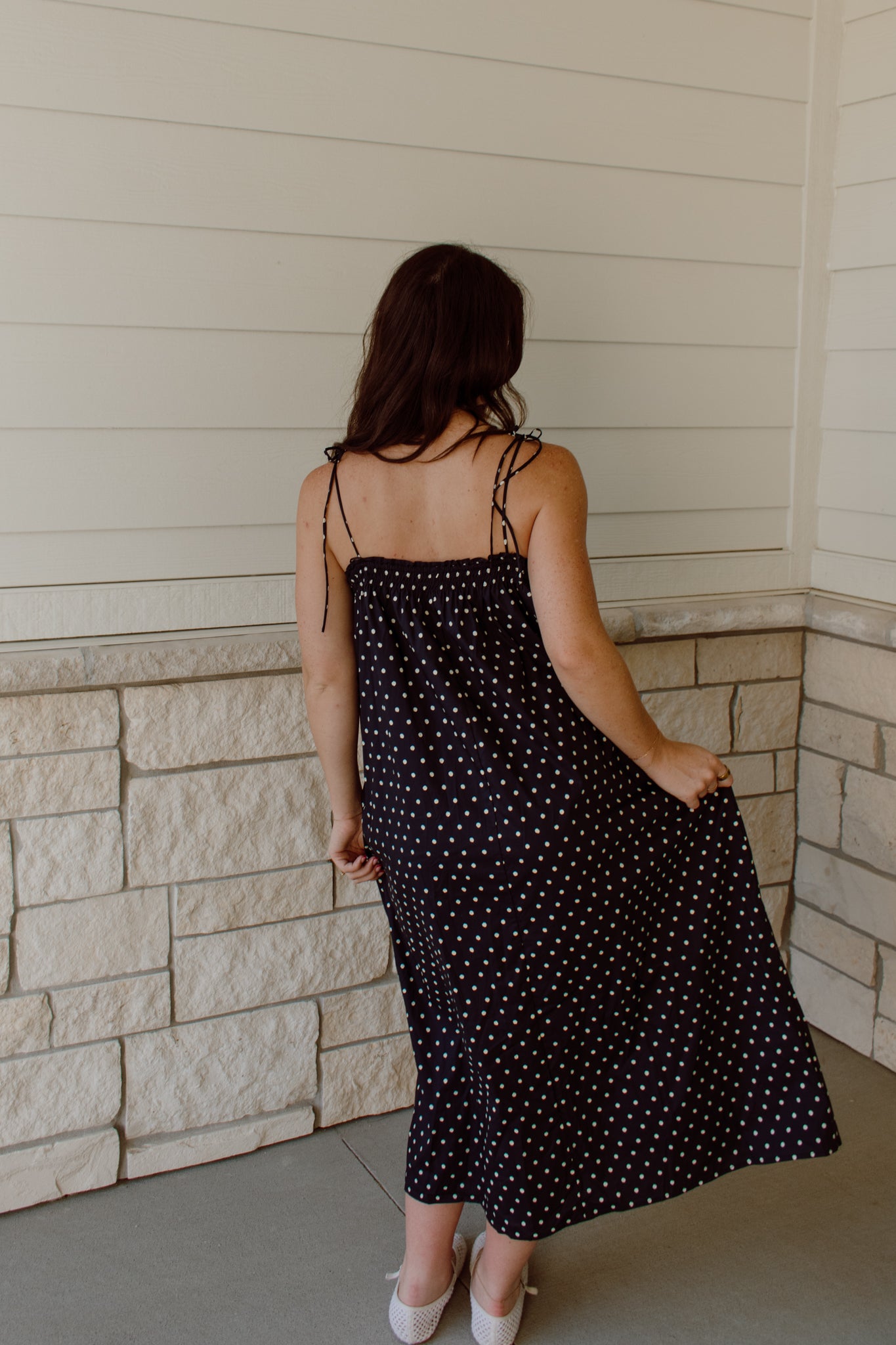 Polka Dot Midi Dress