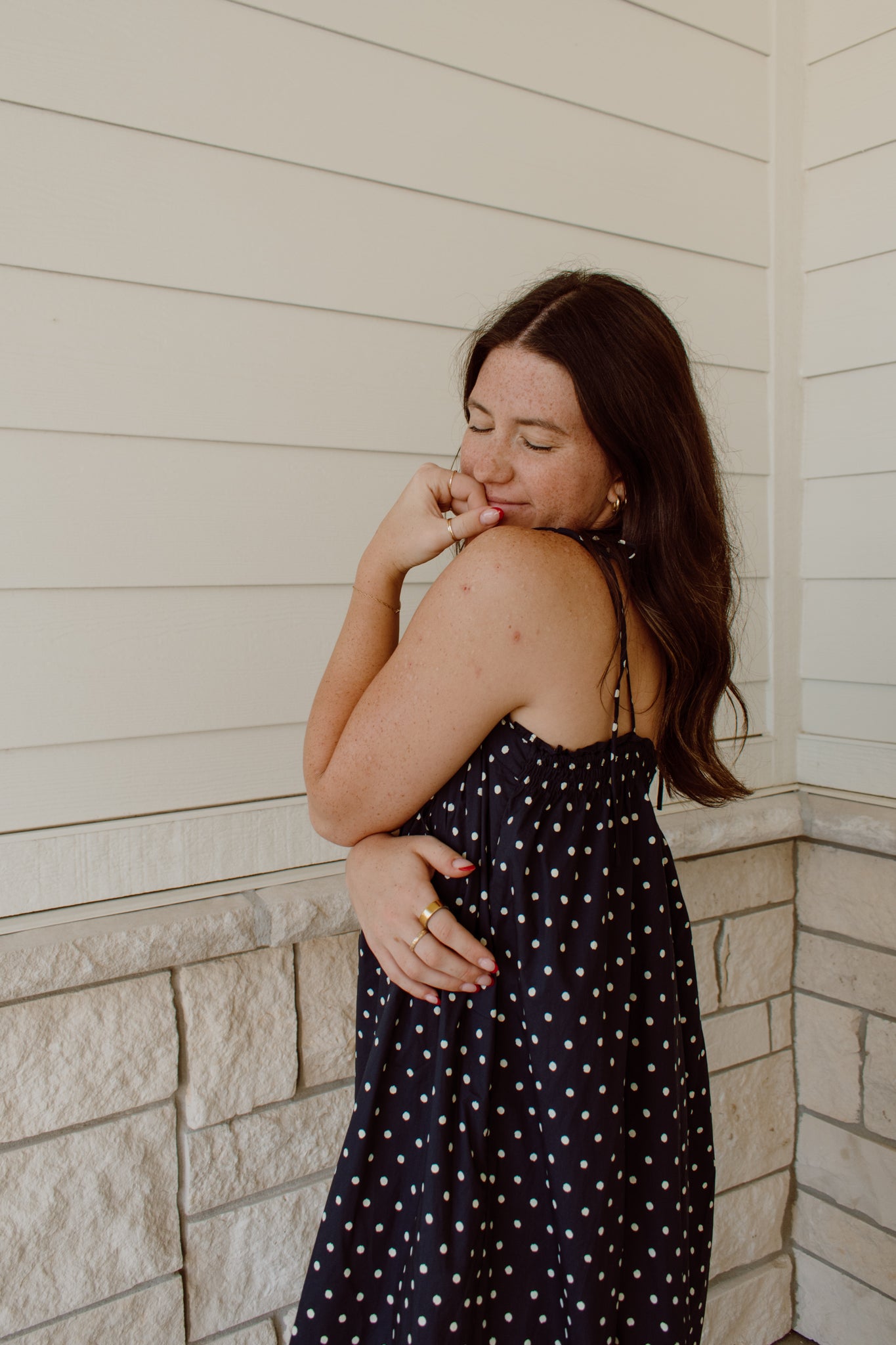 Polka Dot Midi Dress