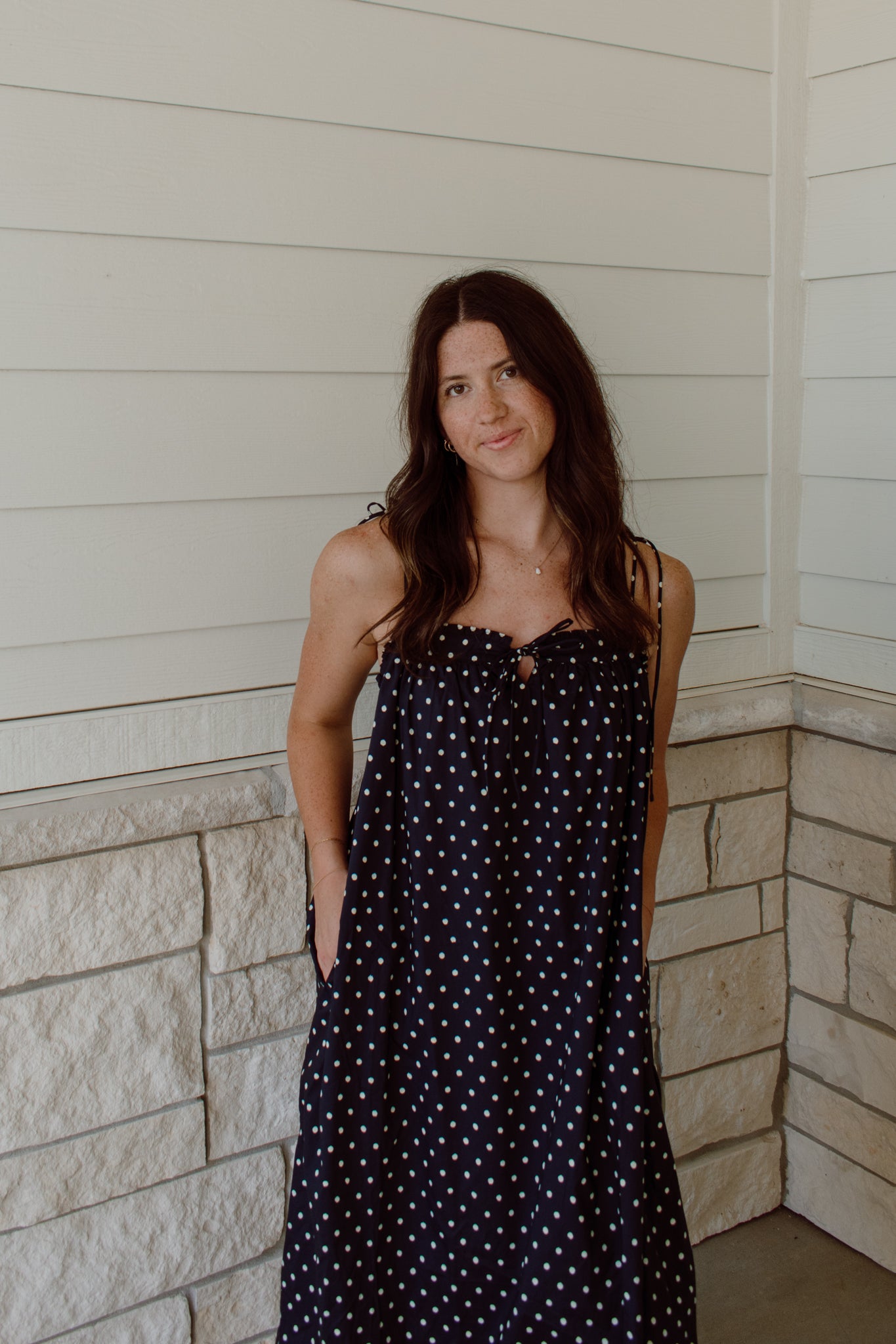 Polka Dot Midi Dress