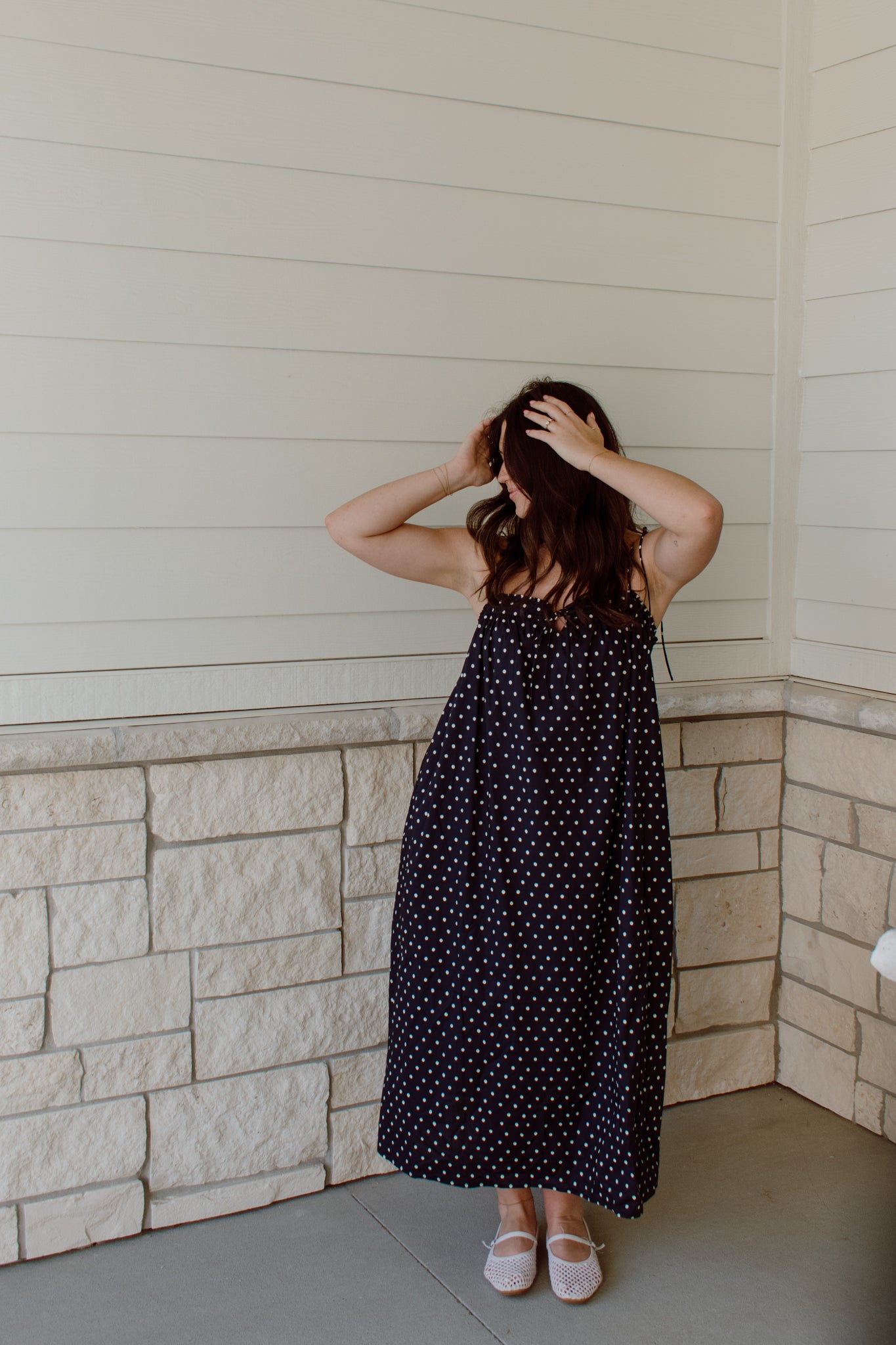 Polka Dot Midi Dress