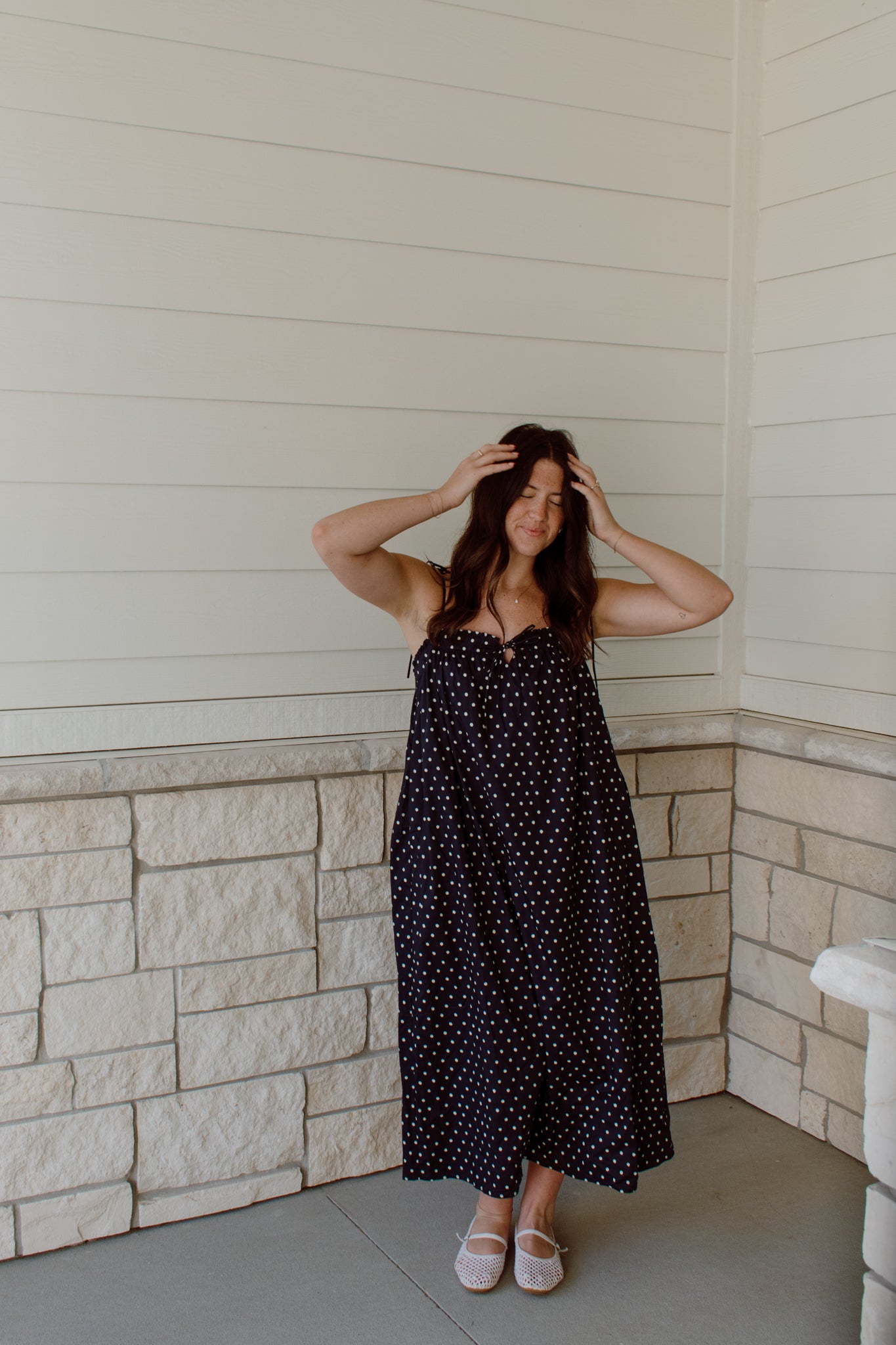 Polka Dot Midi Dress
