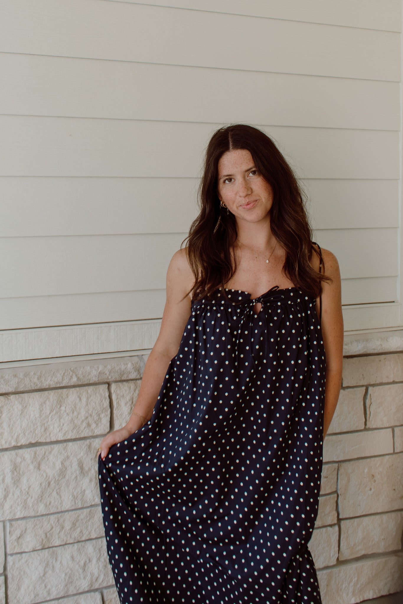 Polka Dot Midi Dress