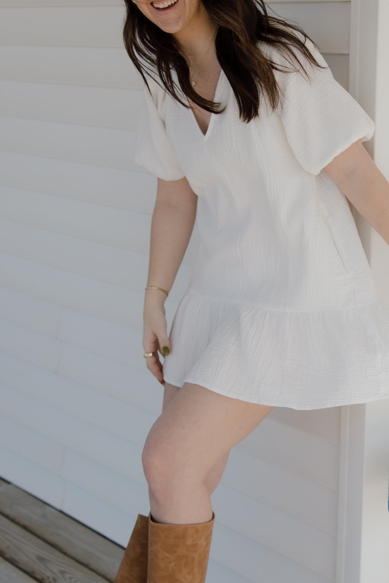 Orchid Gauze Dress