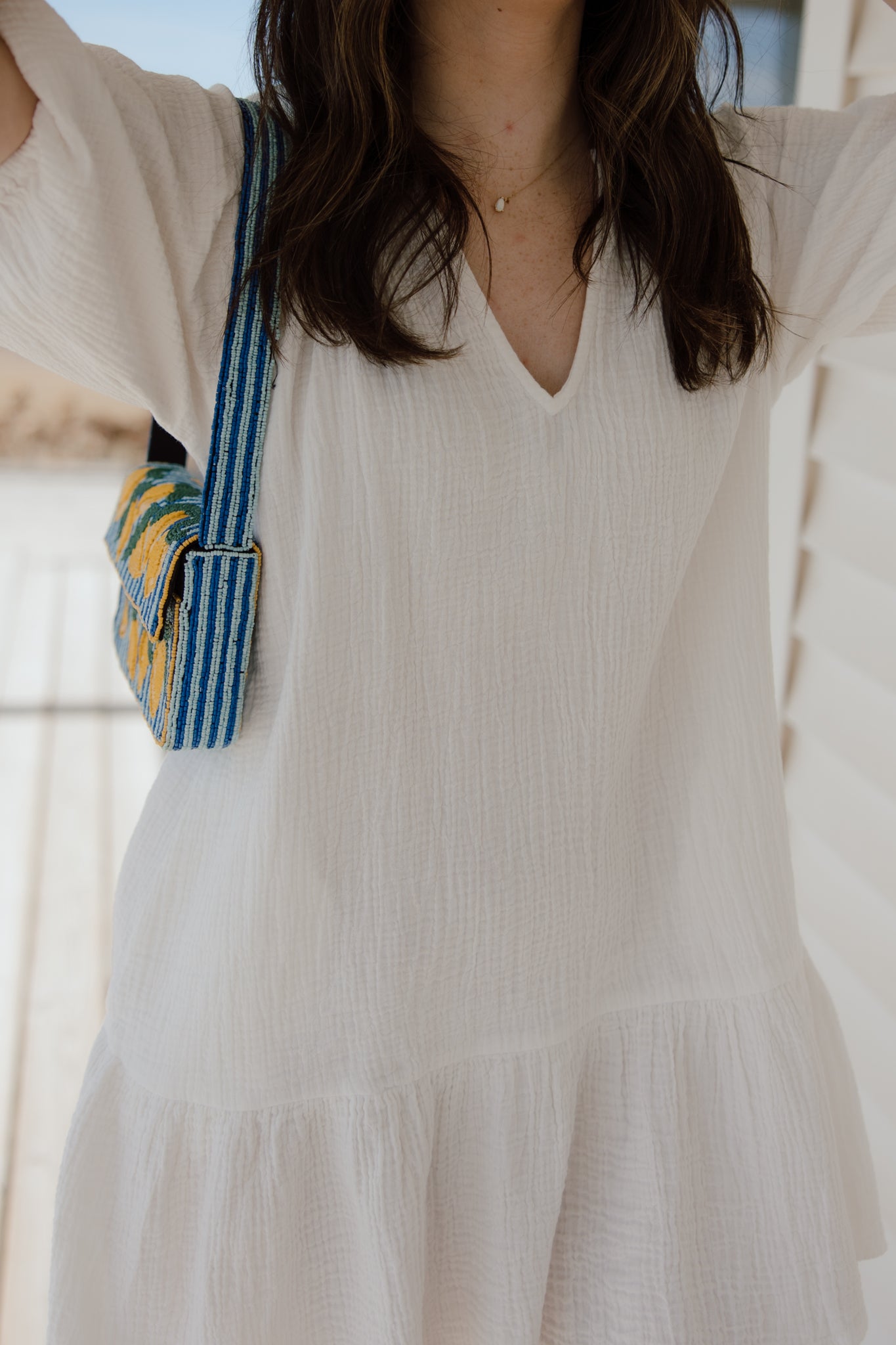 Orchid Gauze Dress