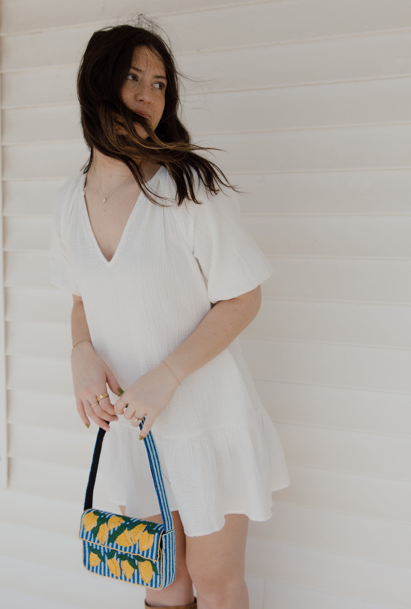 Orchid Gauze Dress