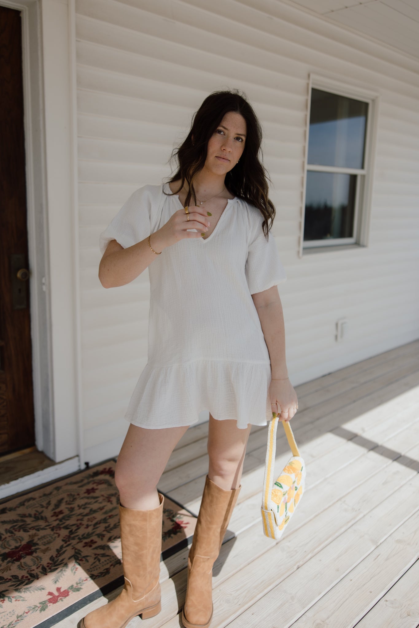 Orchid Gauze Dress