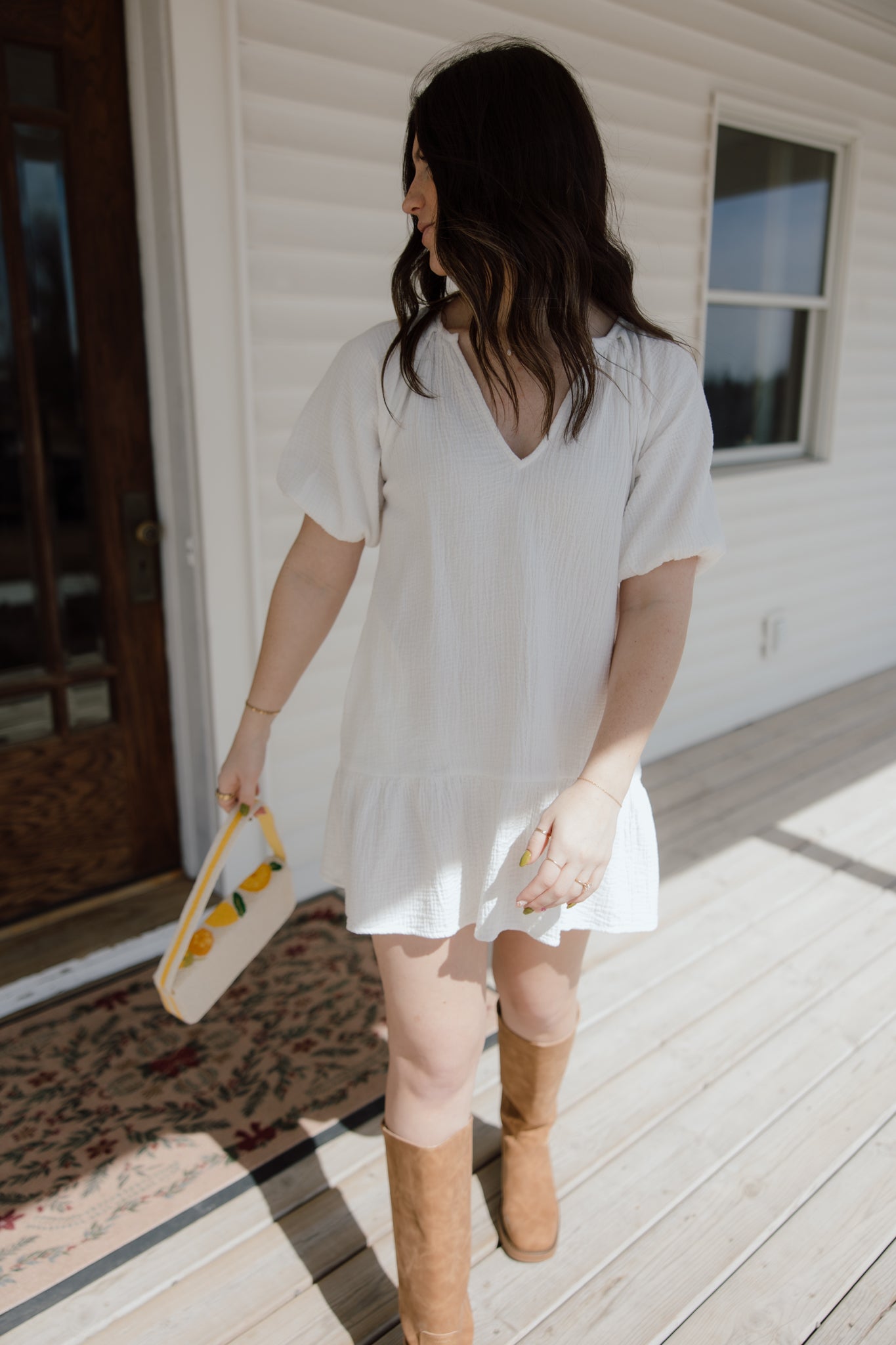 Orchid Gauze Dress