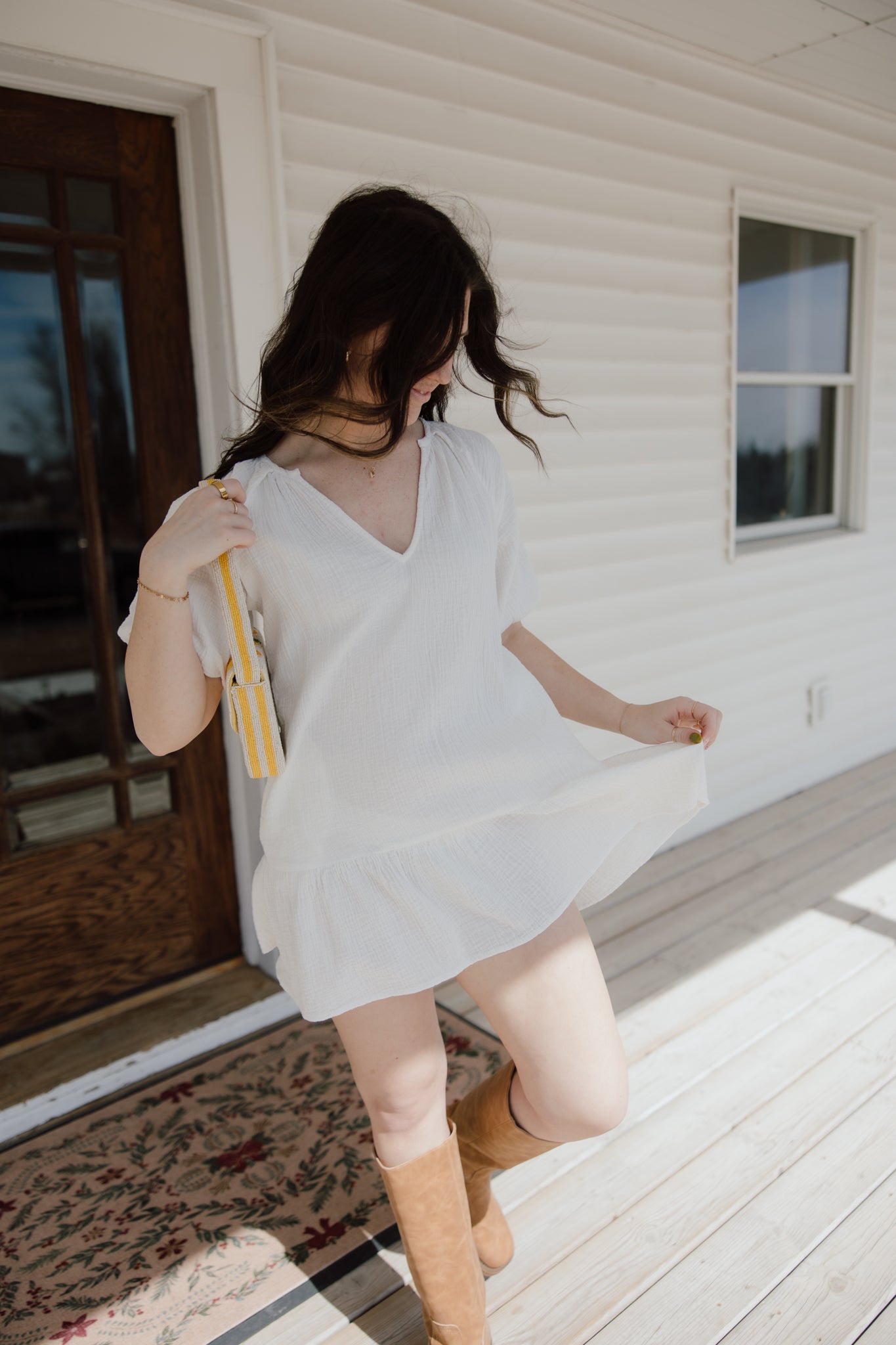 Orchid Gauze Dress