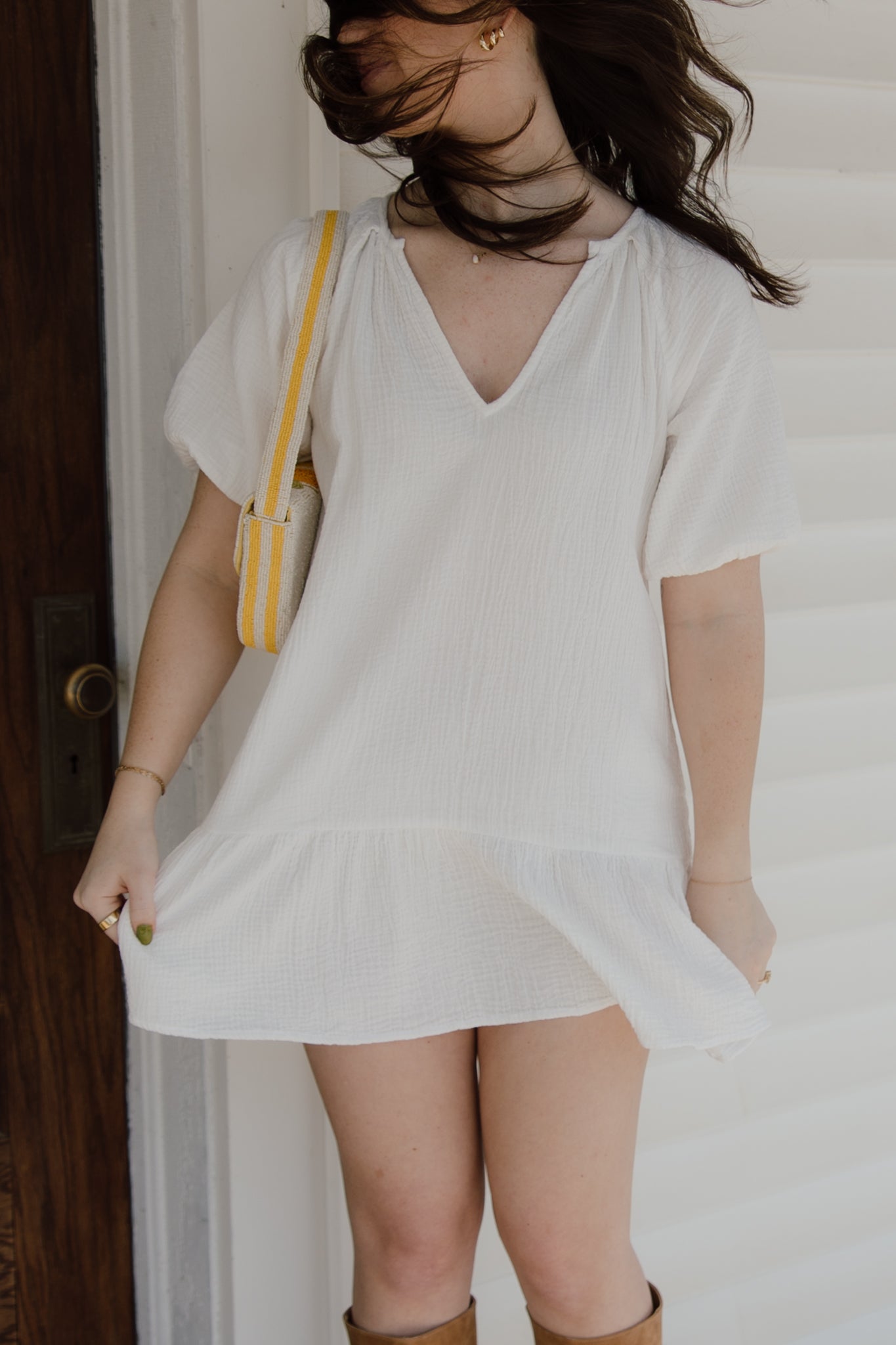 Orchid Gauze Dress