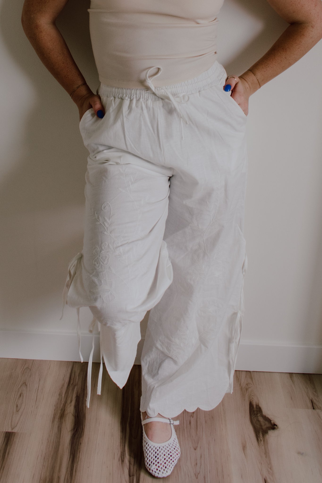 Peony Side Tie Pants