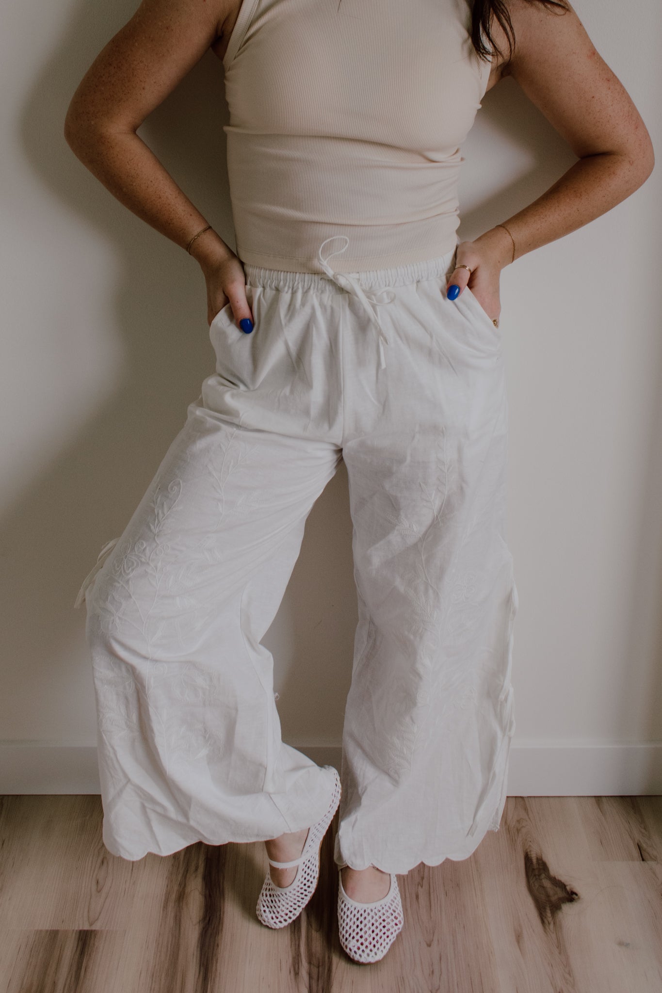 Peony Side Tie Pants