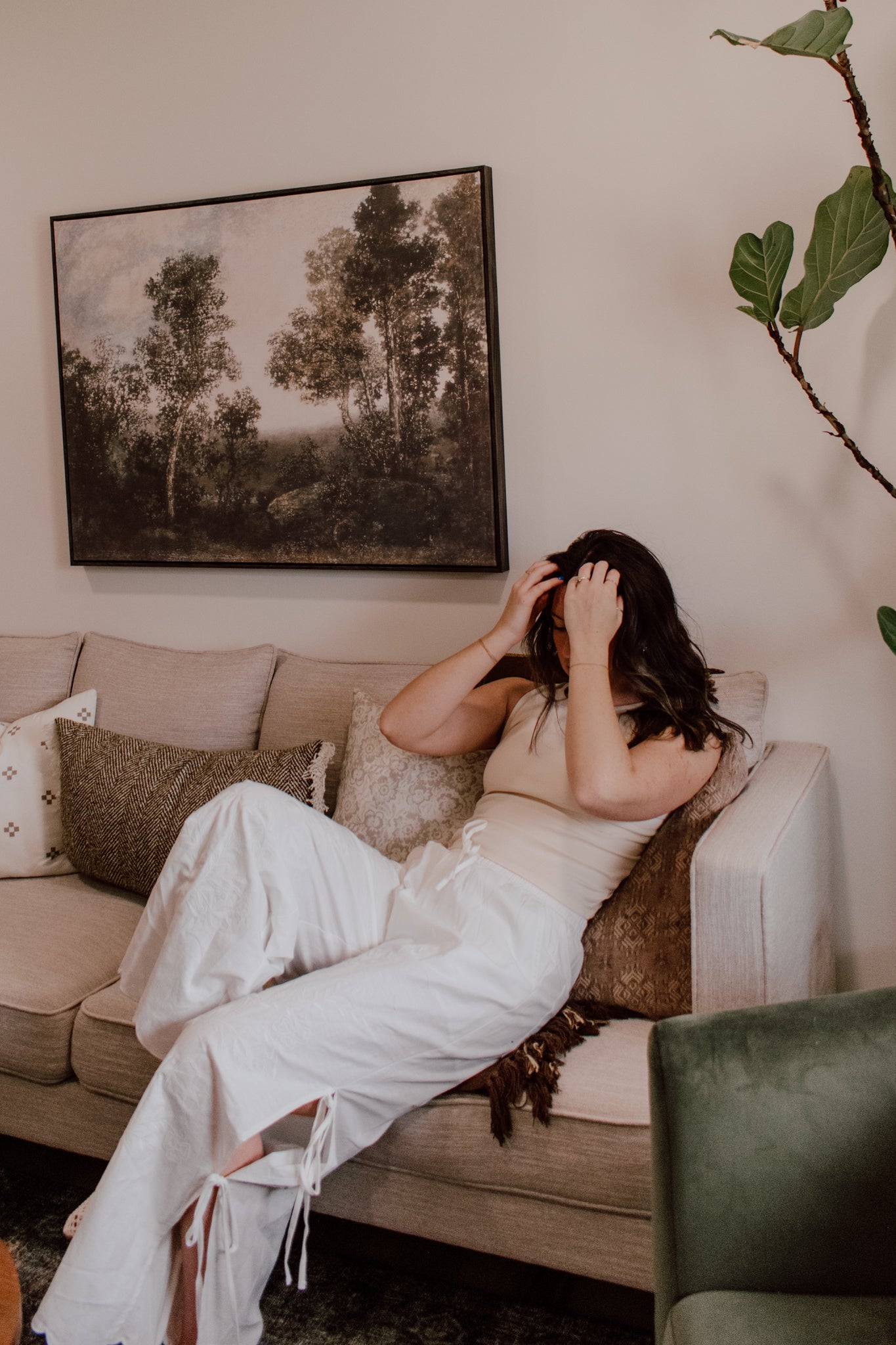 Peony Side Tie Pants