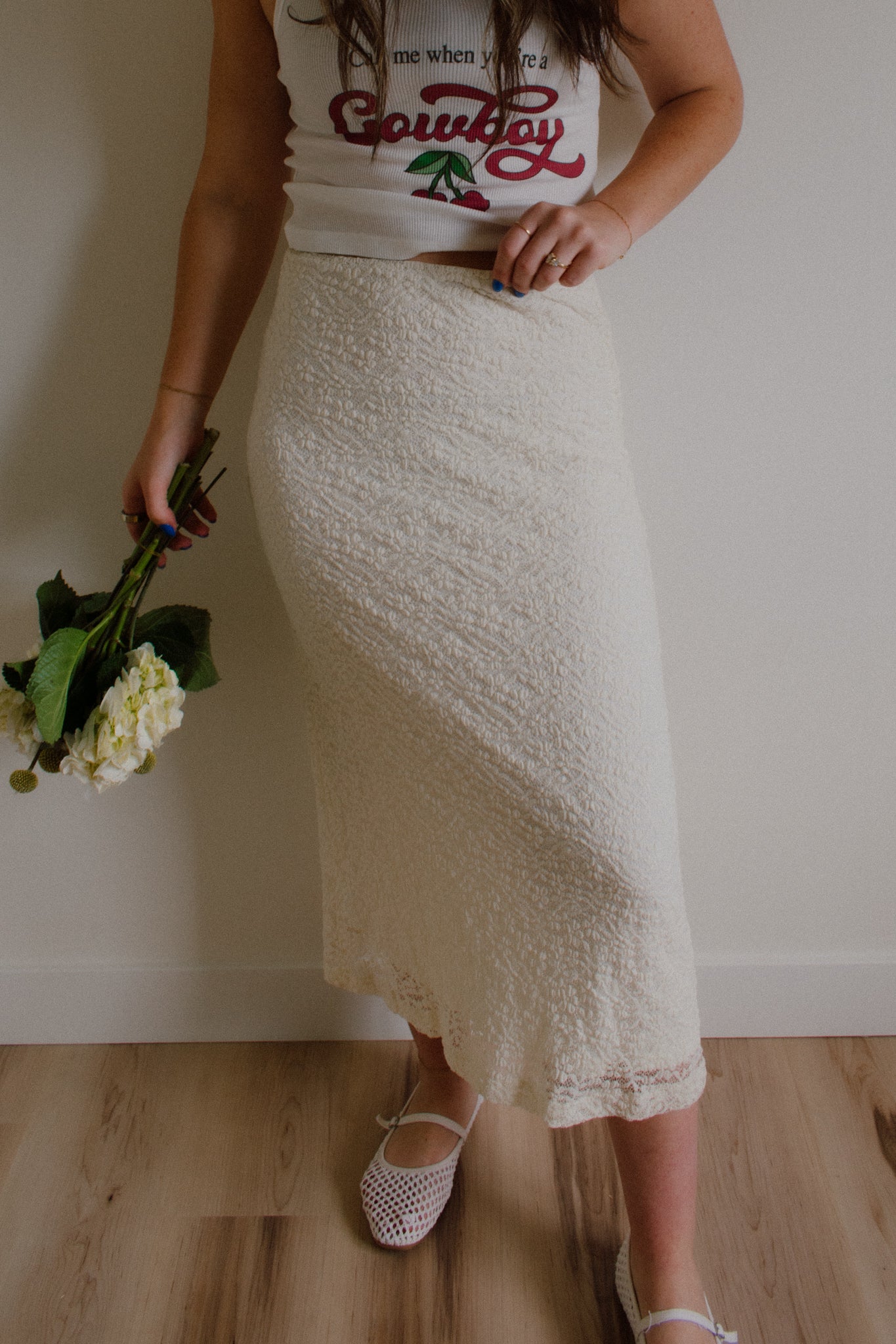 Lainey Lace Midi Skirt