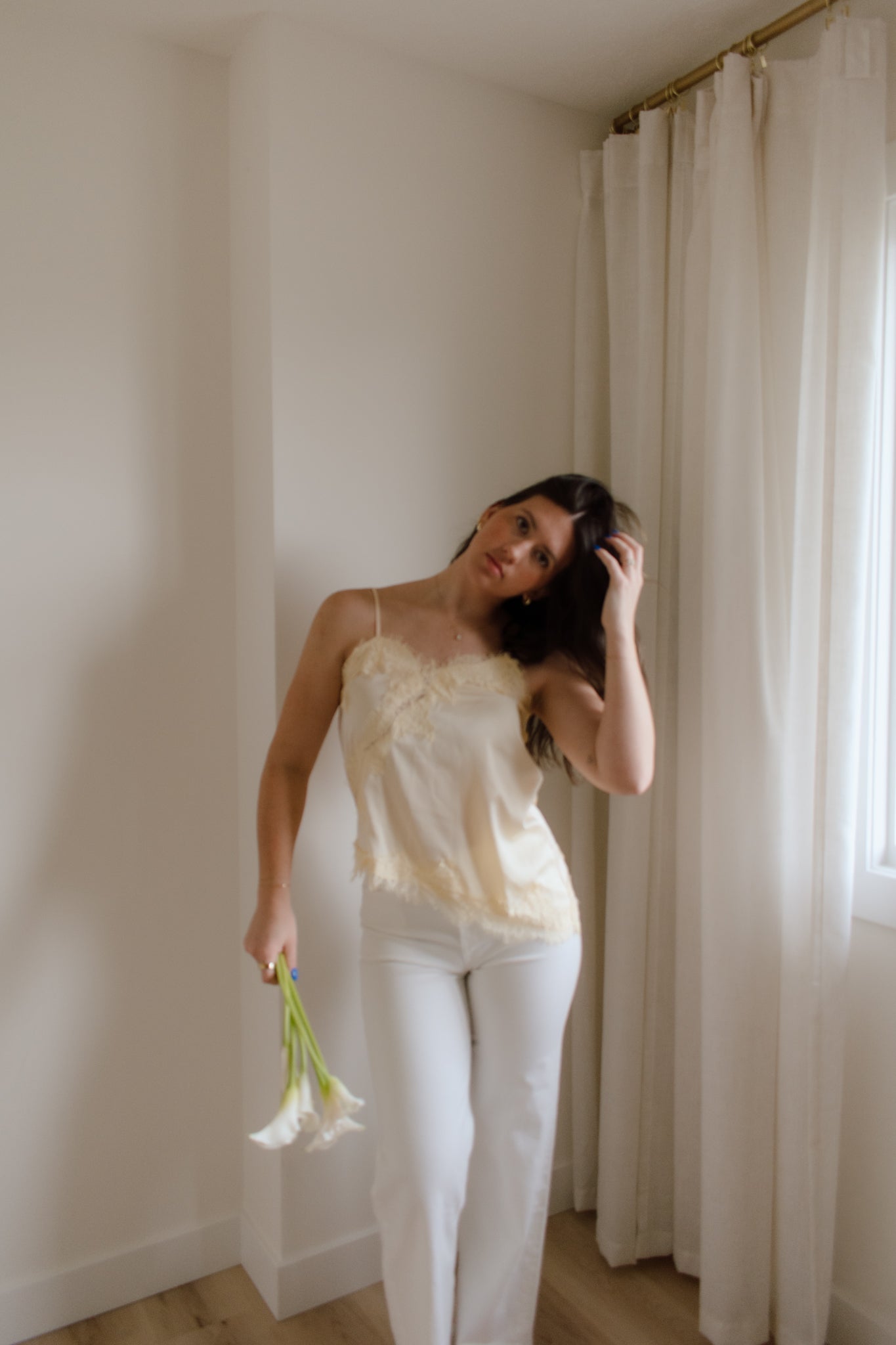 Honeycomb Asymmetric Tank Top