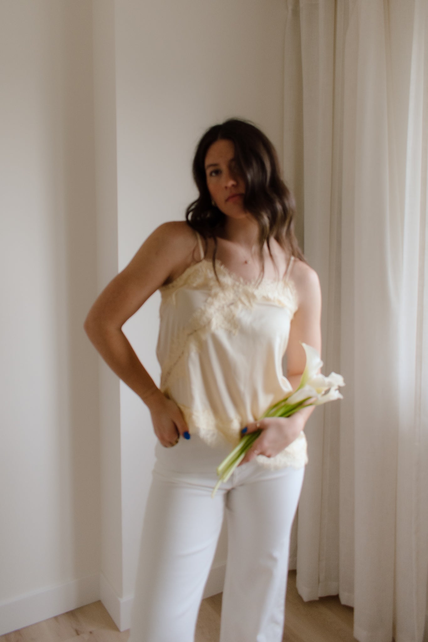 Honeycomb Asymmetric Tank Top