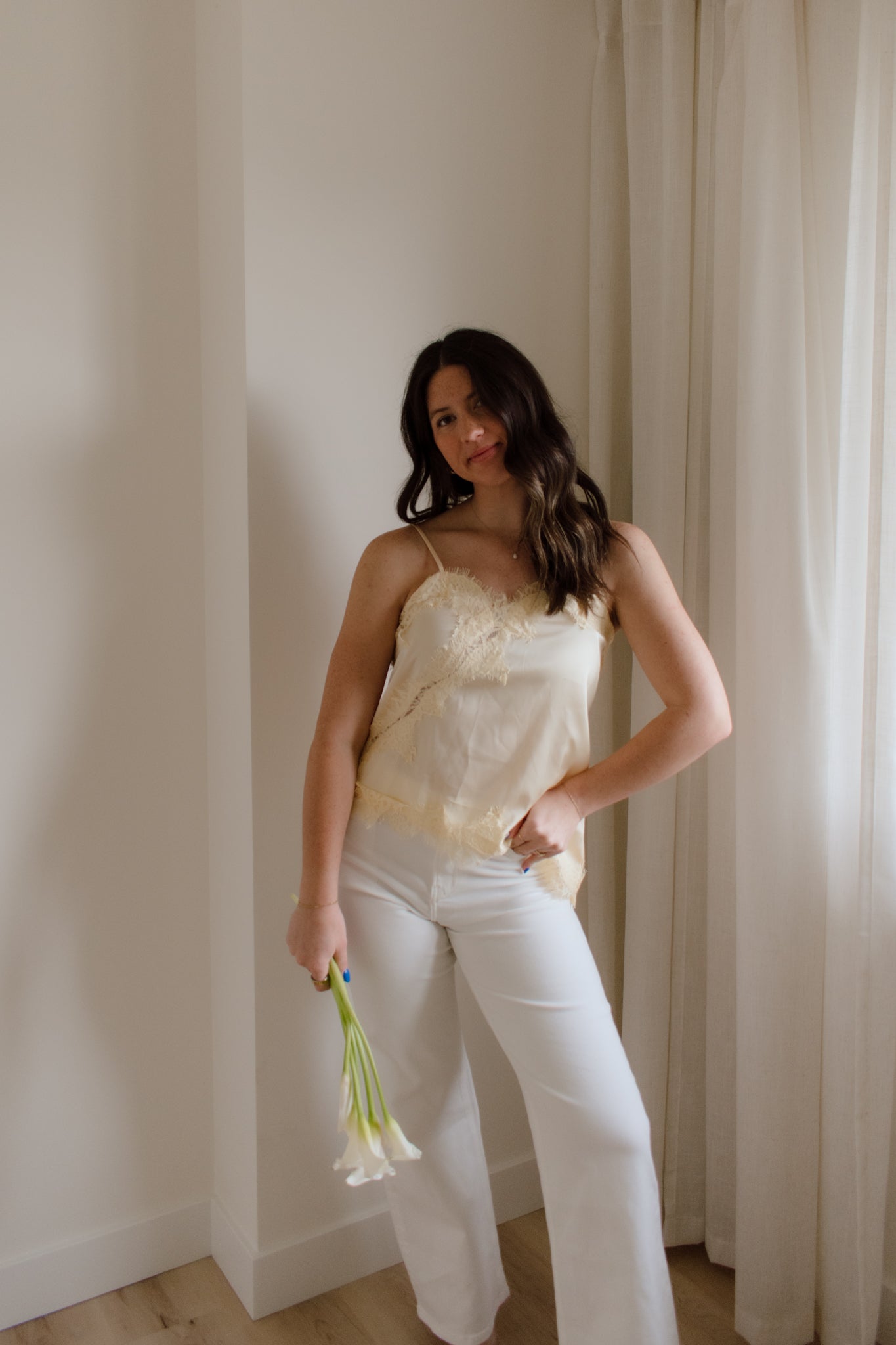 Honeycomb Asymmetric Tank Top