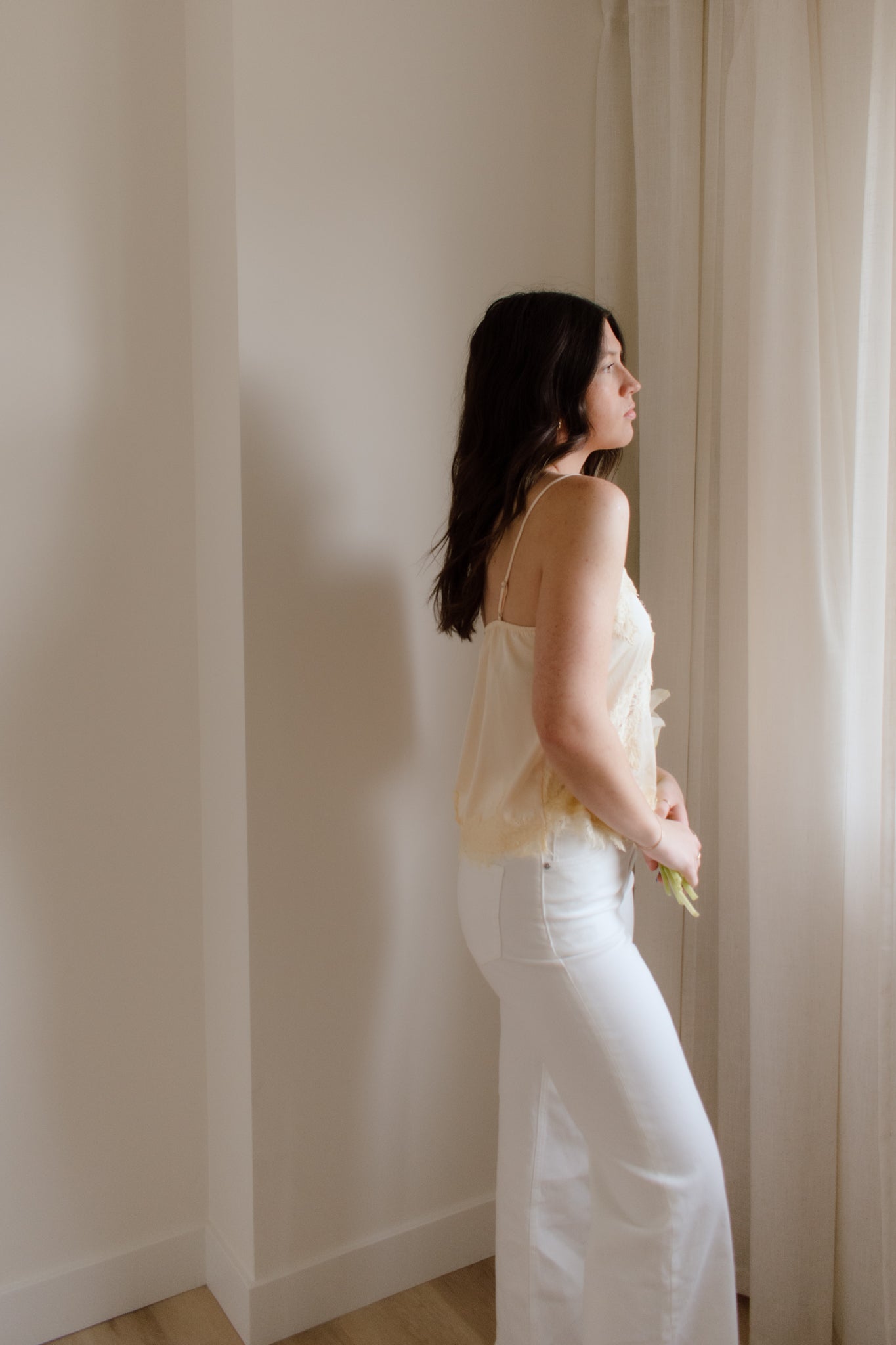 Honeycomb Asymmetric Tank Top