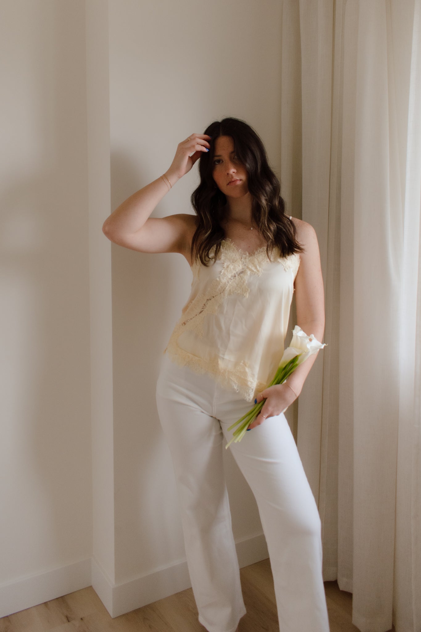 Honeycomb Asymmetric Tank Top