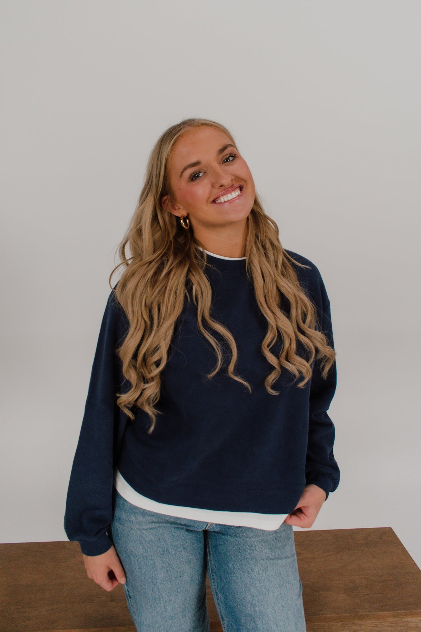 Finny Layered Crewneck