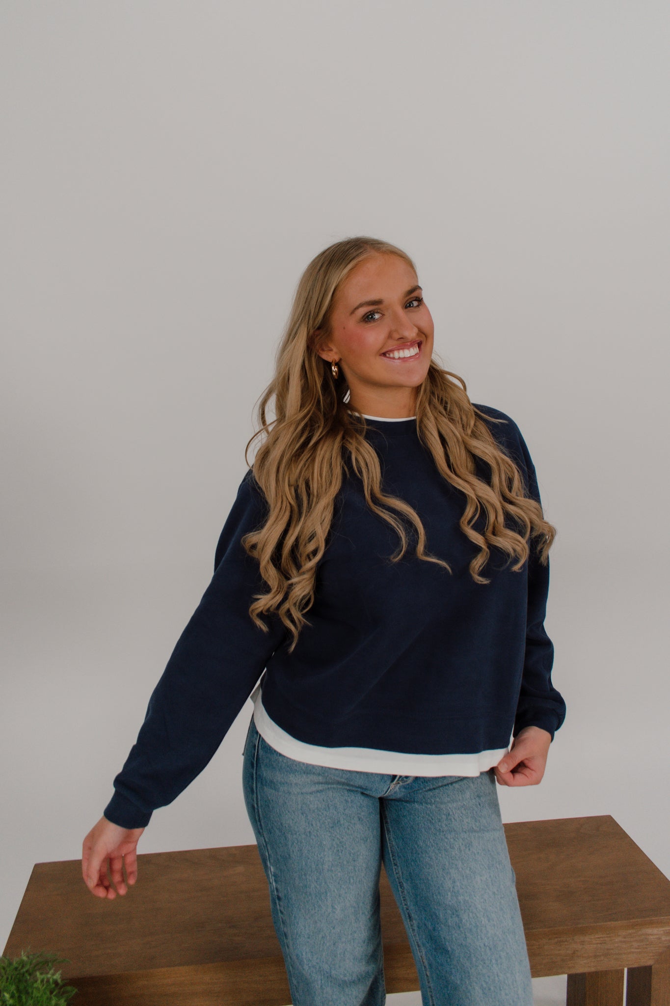 Finny Layered Crewneck
