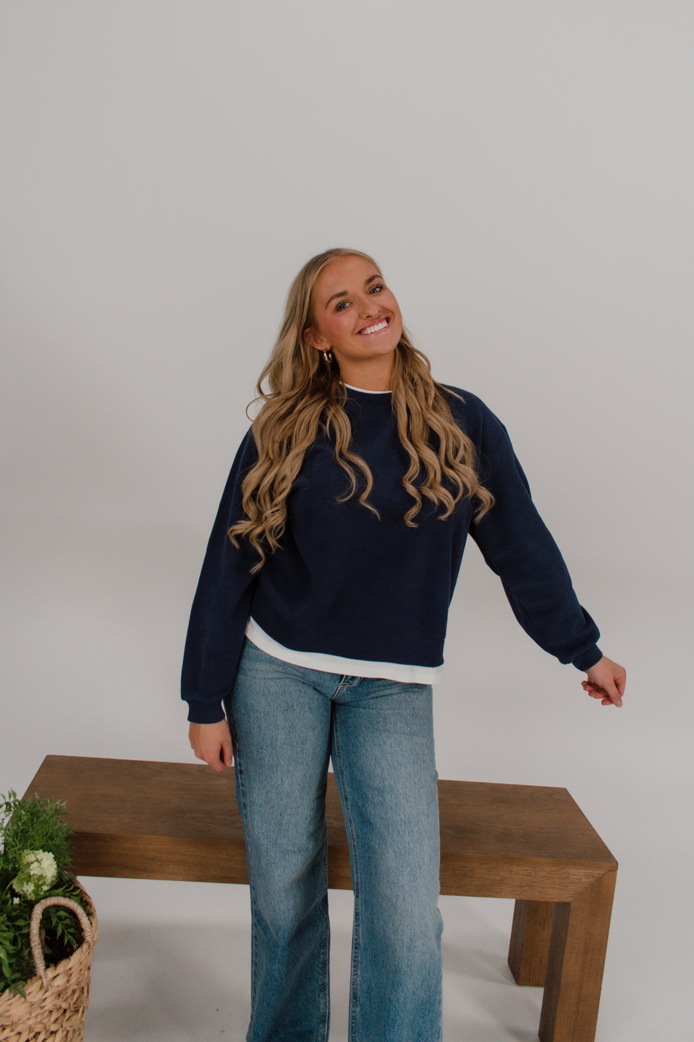 Finny Layered Crewneck
